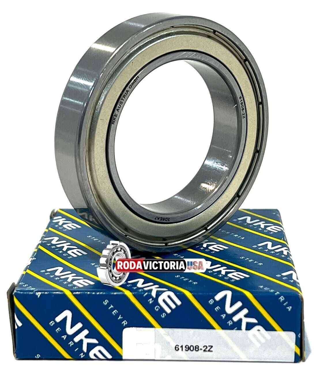 NKE 6908ZZ 40X62X12mm Metal Shielded Shield Ball Bearing New 61908 ZZ
