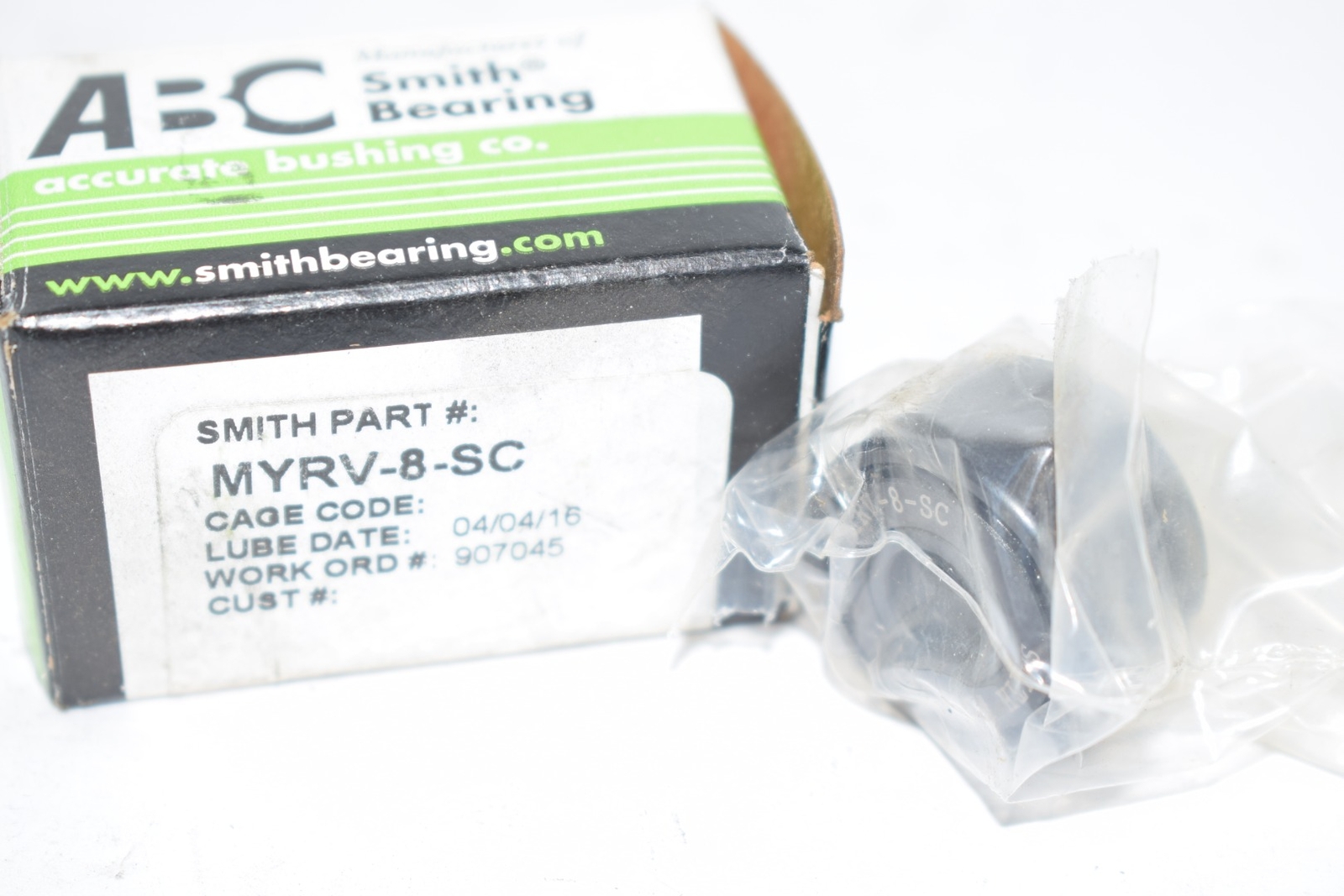 NEW ABC SMITH MYRV-8-SC Cam Follower and Track Roller – Yoke Type Bearing