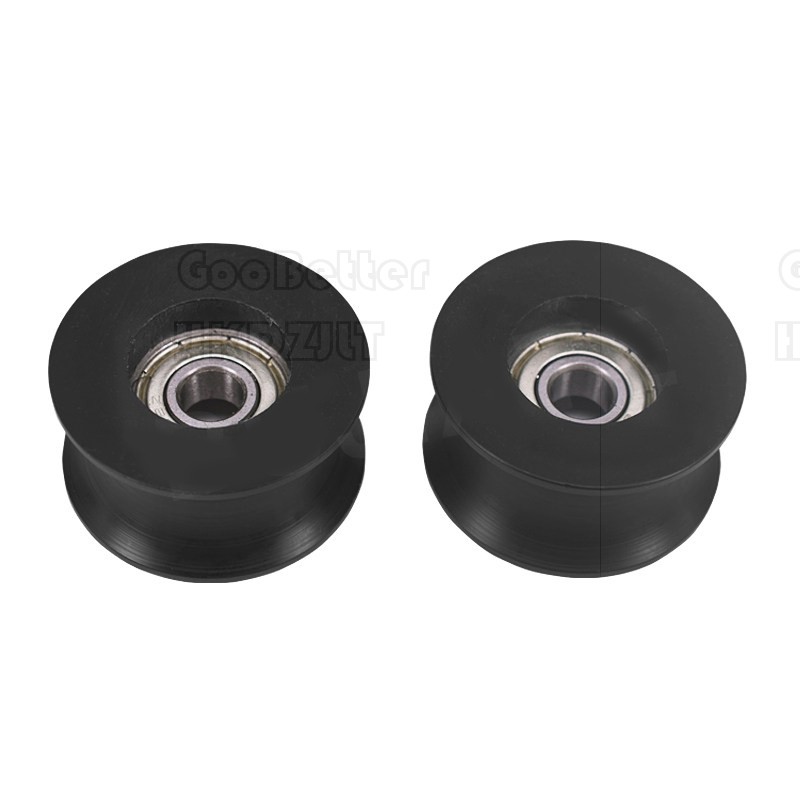 U Typ Groove Pulley Nylon Coated Roller Bearing 8x40x20.5mm U Groove Guide Wheel