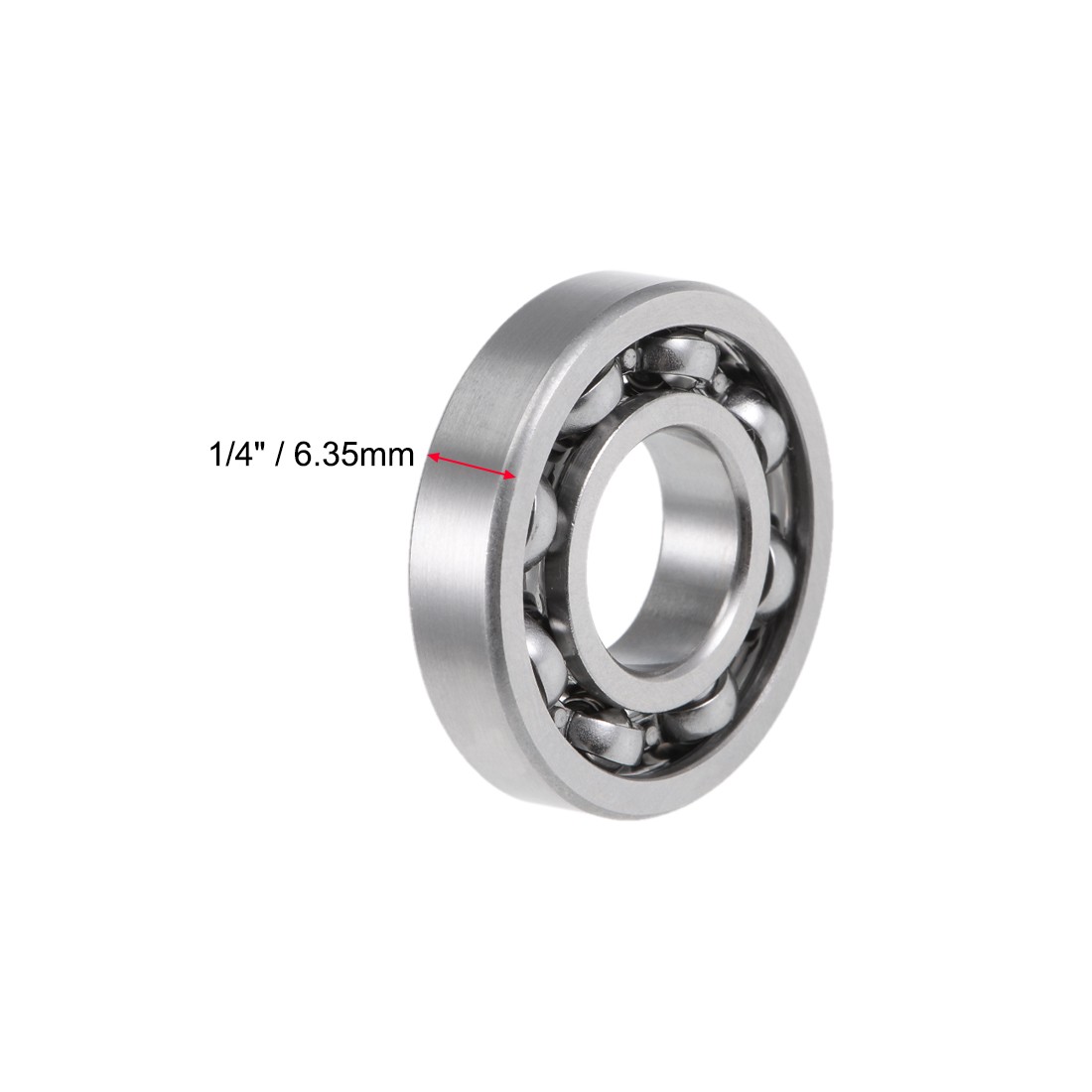 10PACK R8 Deep Groove Ball Bearings Open Type Chrome Steel Z2 1/2″x1-1/8″x1/4″