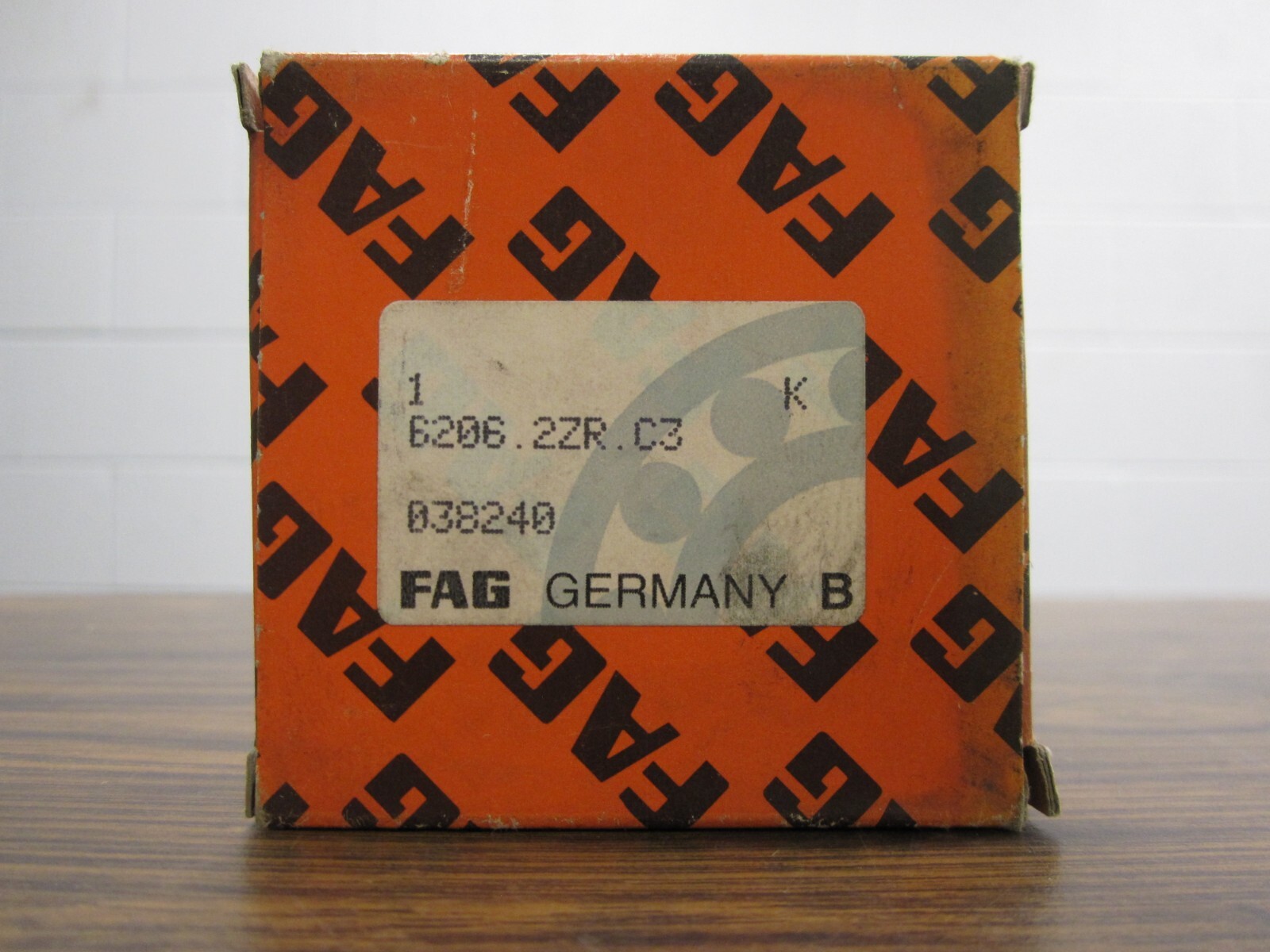 FAG 6206.2ZR.C3. bearing # 295