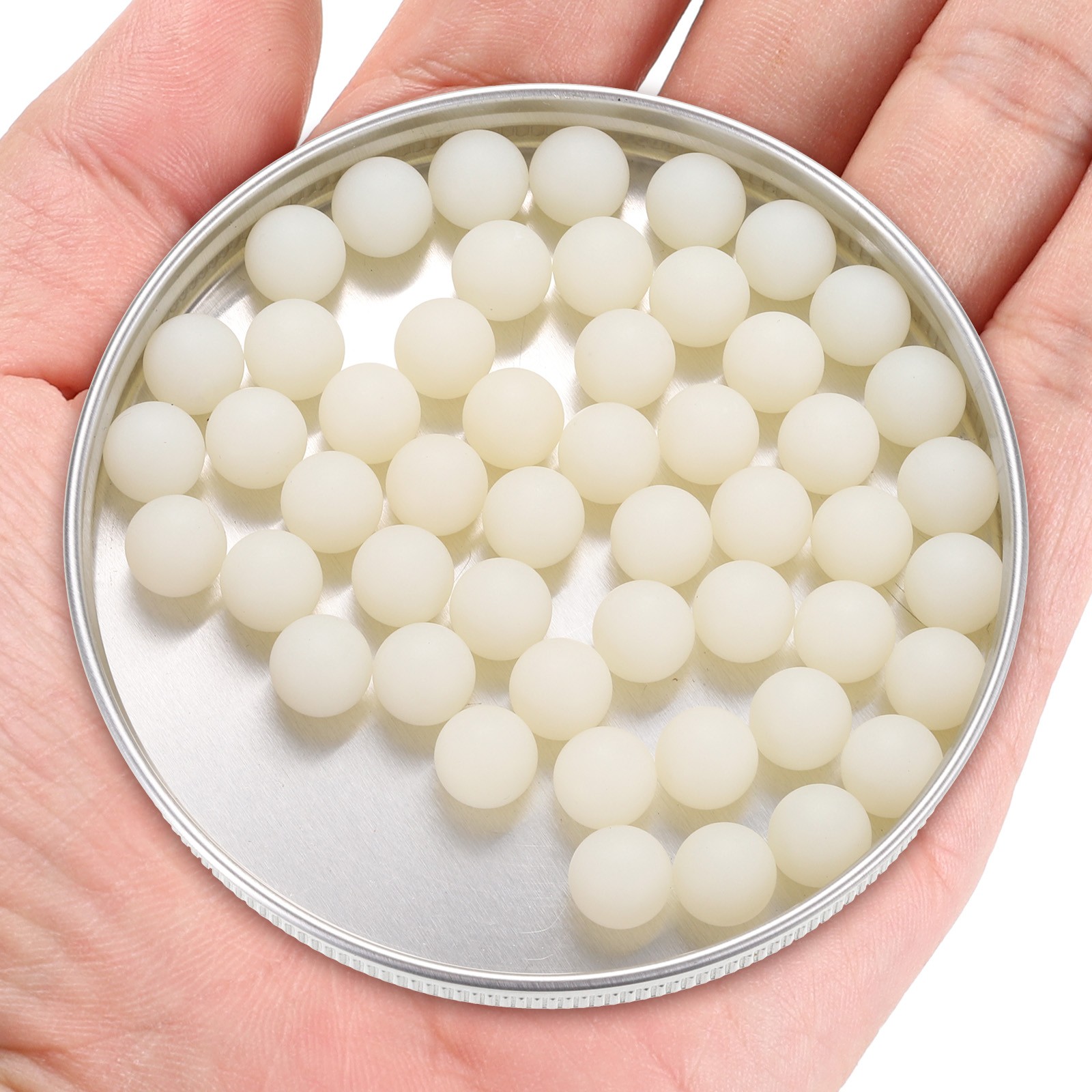 50pcs Nylon Bearing Balls 9mm Solid Plastic Balls