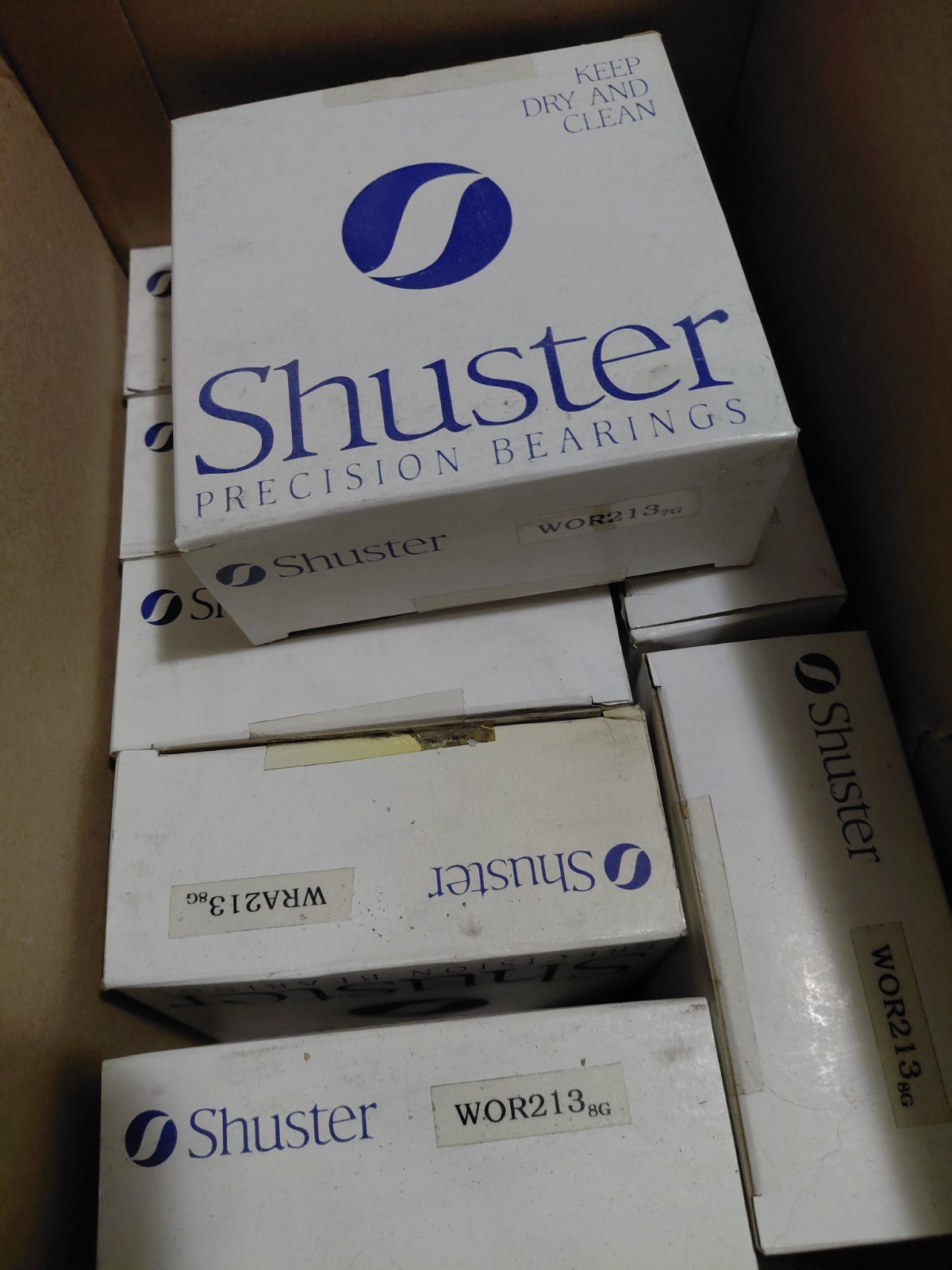 Lot of 8 Shuster WOR213 Roller Bearings New in boxes