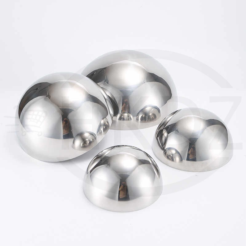201 Stainless Steel Half Round Ball Hollow Half Round Railing Balls Ø25mm -350mm