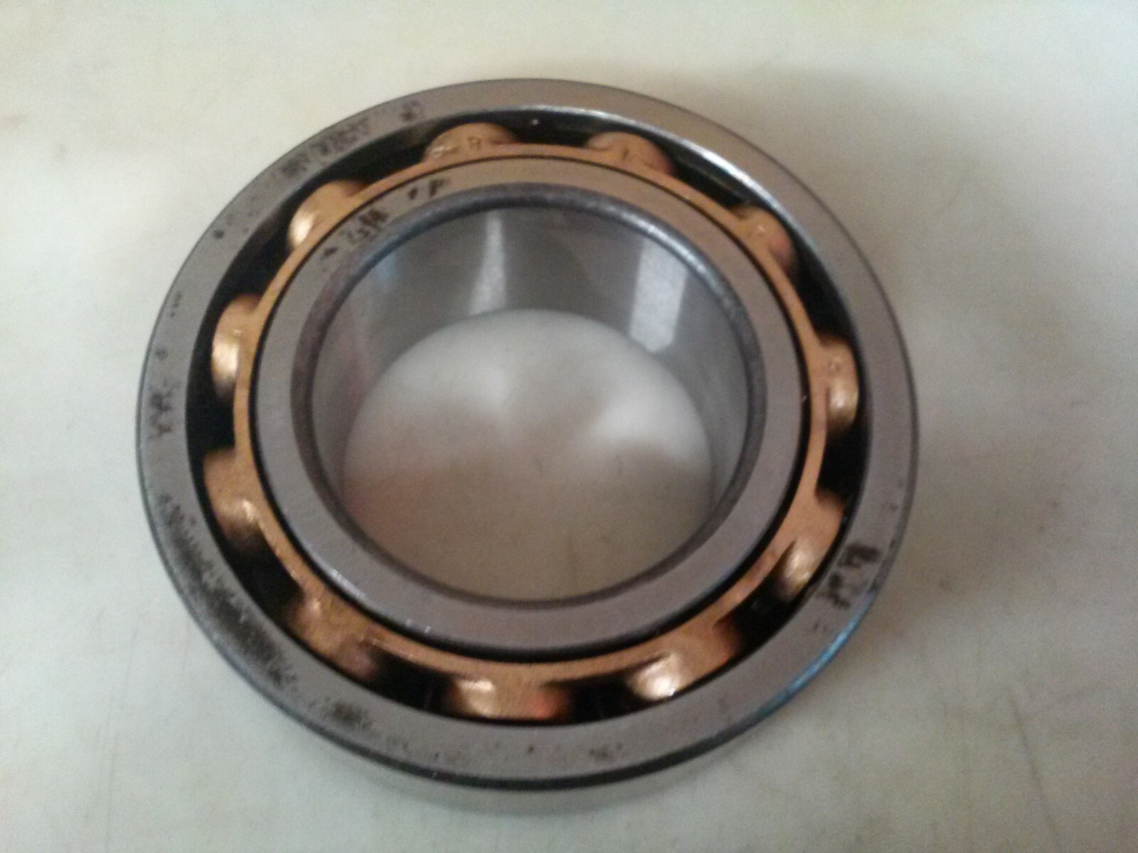 SKF 5218M double row bearing – machined brass cage, made in USA. * rust #1