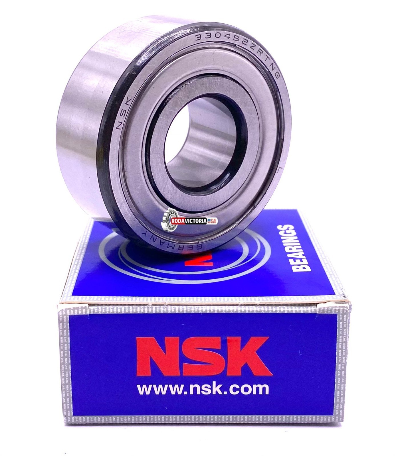 NSK 3304 B 2ZR TNG C3 Angular Contact Ball Bearing, Metal Shielded 20x52x22.2 mm