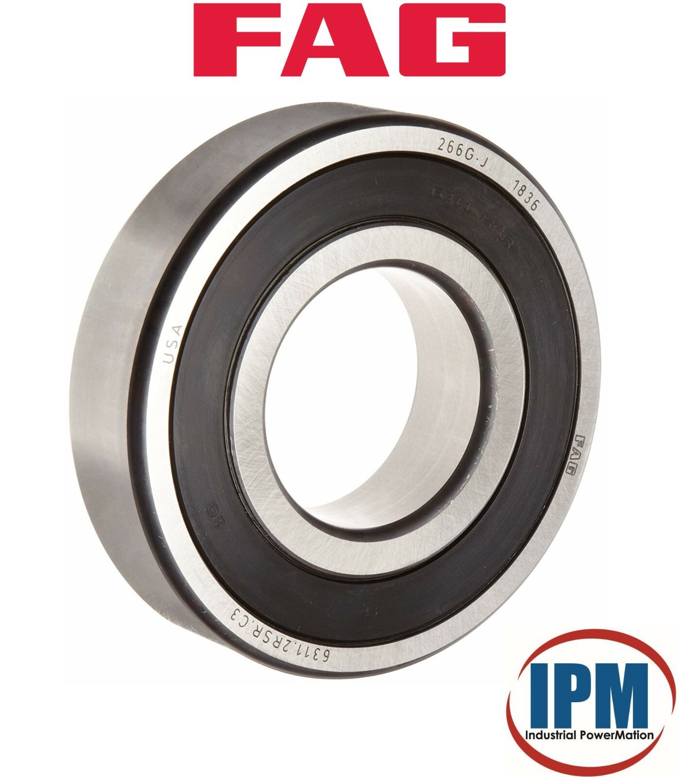 FACTORY NEW! FAG 6205-2RSRC3 Deep Groove Ball Bearing 25x52x15mm, Double Seals