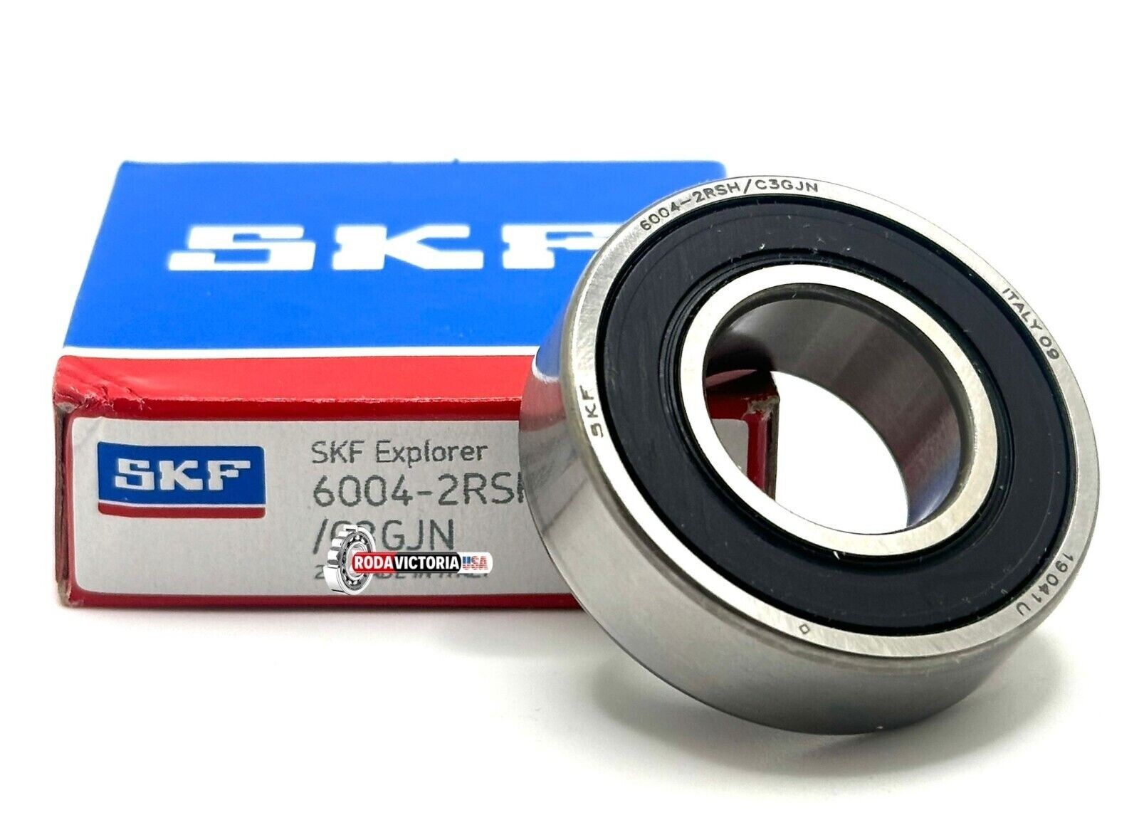 SKF 6004 2RS C3 GJN DEEP GROOVE BALL BEARING, RUBBER SEALED 20x42x12mm