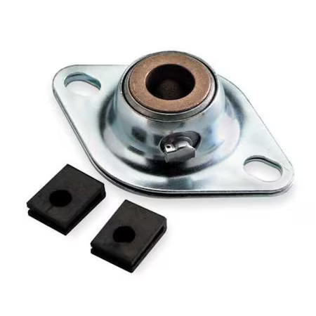 Dayton 4X816 2 Holes, Rhombus Housing, Flange Mount Bearing, Sleeve, 5/8 In