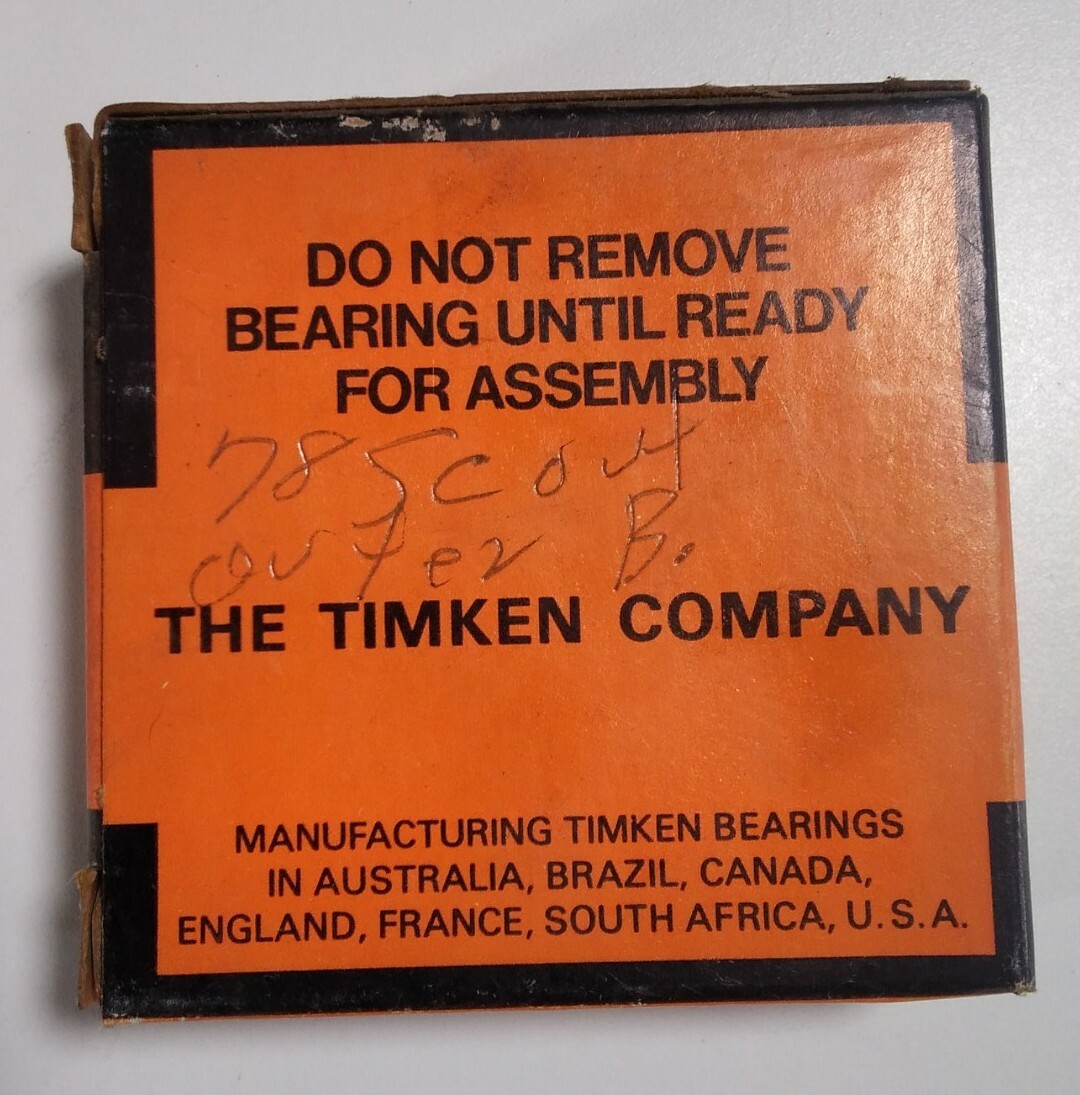 Timken LM501349 Tapered Roller Bearing NOS Vtg 1980s Quality Made in USA!