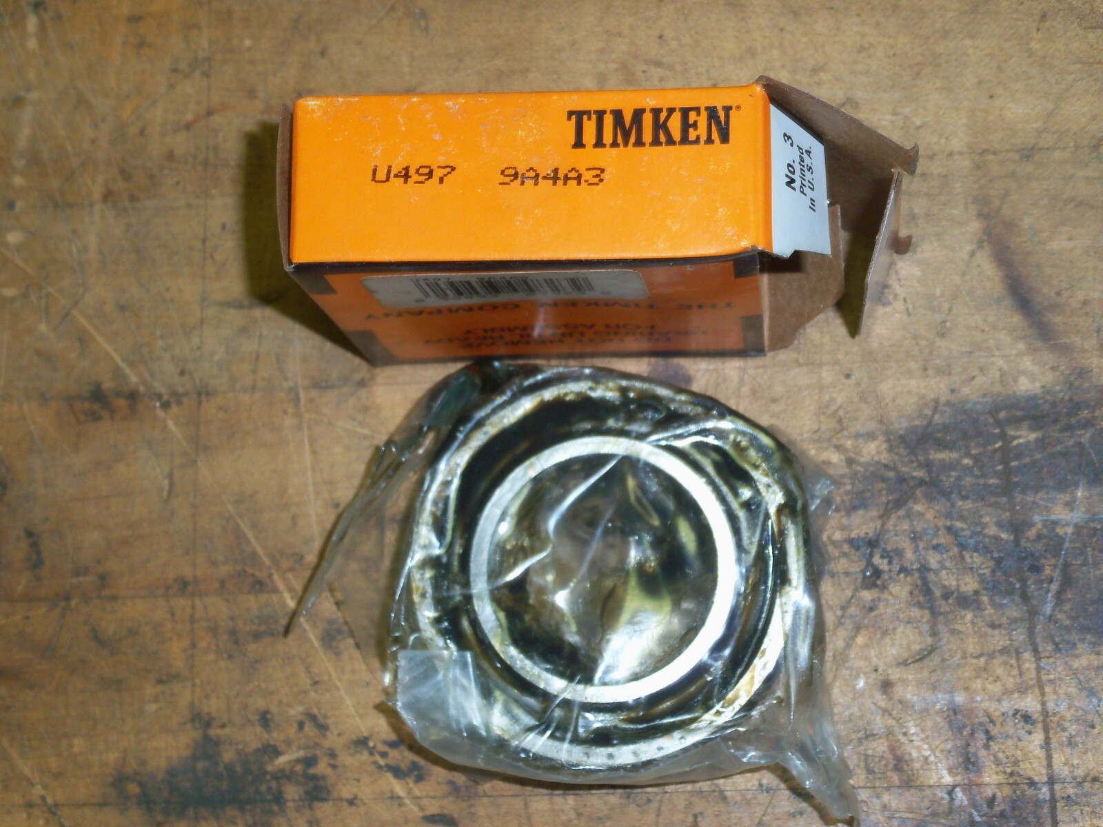 Timken U497 9A4A3 bearing, Taper Roller Bearing, New