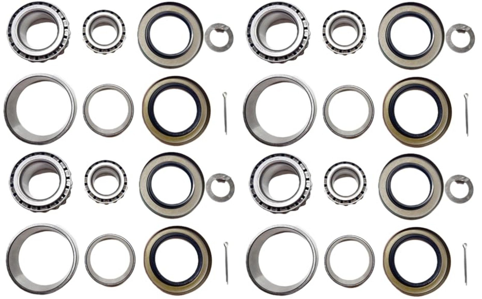 (Set of 4) WESTERNPRIME Trailer Hub Wheel Bearing Kit 25580 15123 with Grease…