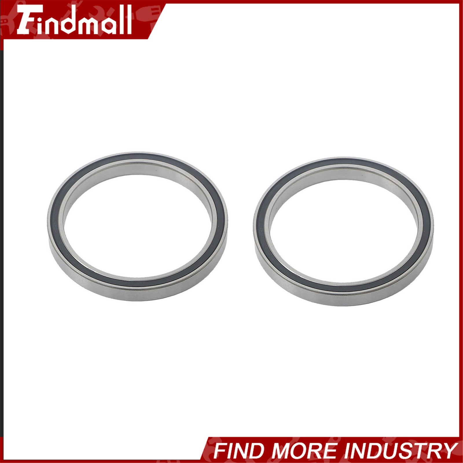 Findmall 6709-2RS Deep Groove Bearings 10pcs 45x55x6mm Rubber Sealed Pre-Lubed