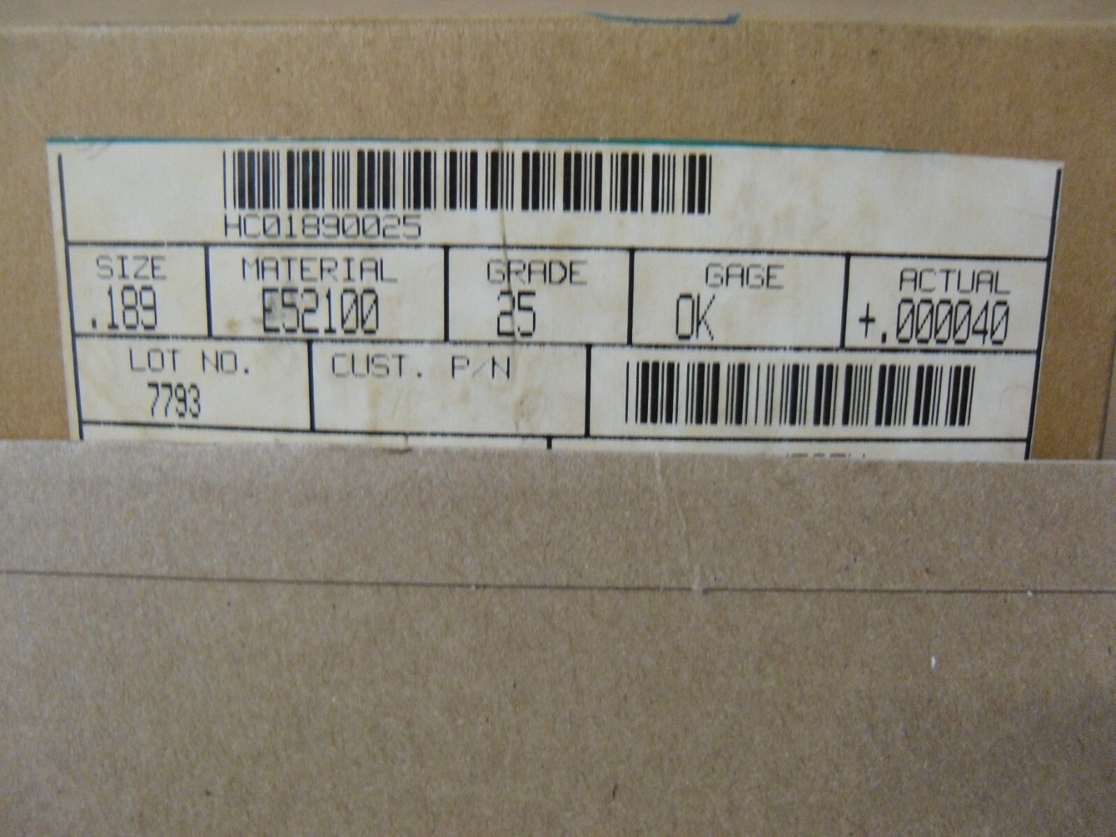 (500 PCS) .189″ STEEL BALL E52100 GRADE 25
