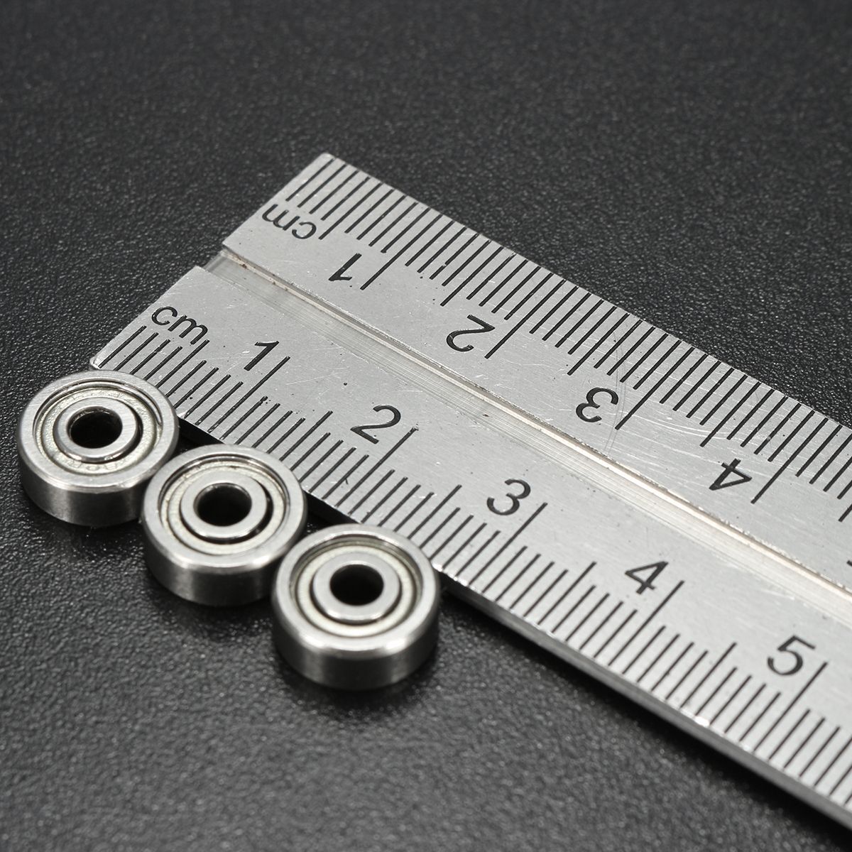 10Pcs Miniature Ball Bearings Small Double Shielded Metal Steel Roller 2 Types