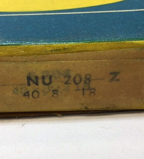 SNR NU 208 Z Cylindrical Roller Bearing 40mm ID X 80mm OD X 18mm W NU-208-Z