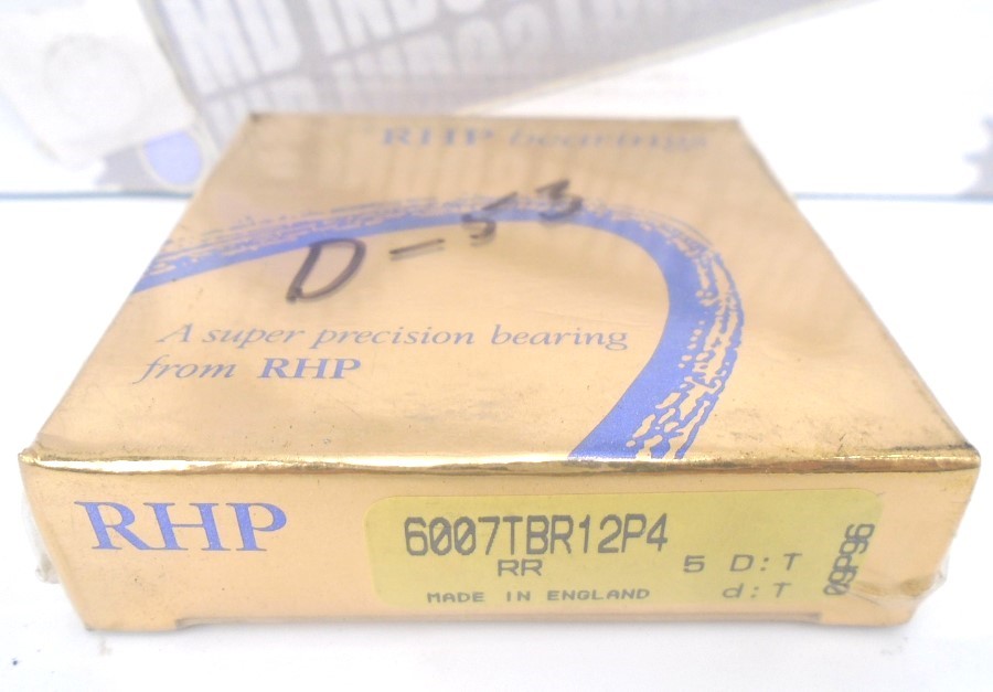 RHP 6007TBR12P4 Super Precision Deep Groove Ball Bearing 14mm x 35mm x 62mm