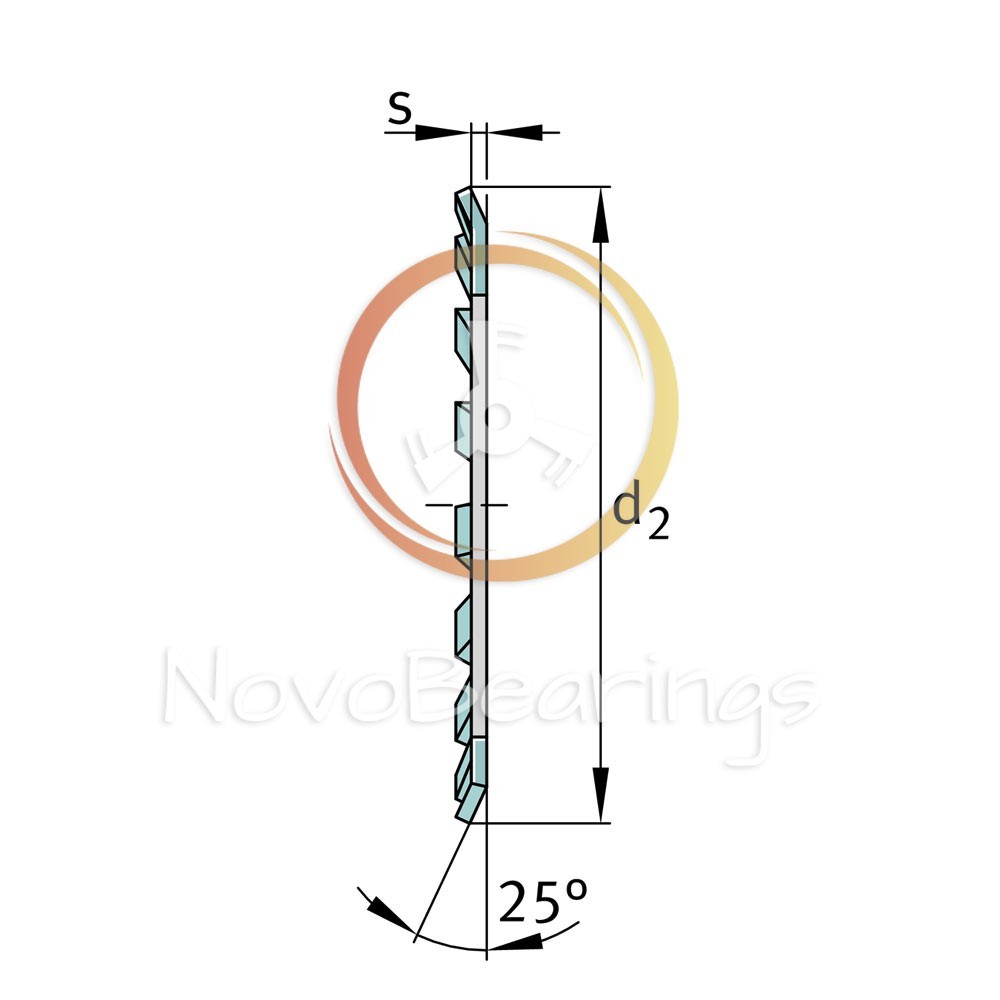 MB9 Securing plate (Tab Washer) 45x69x1.25 mm DIN 5406 by FAG brand