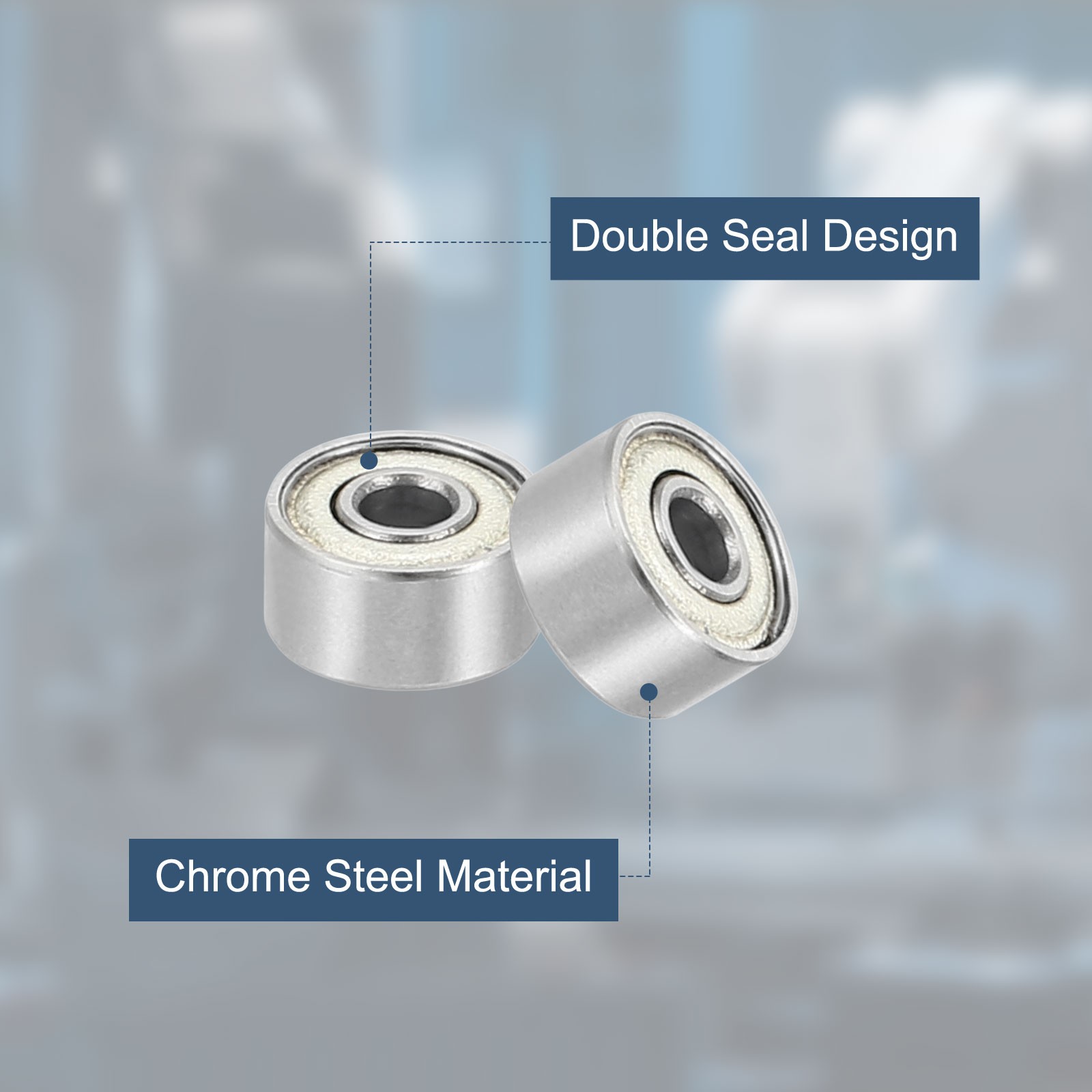 8 Pack 1.8 x 6 x 3mm 692ZZ Deep Groove Ball Bearings, ABEC5
