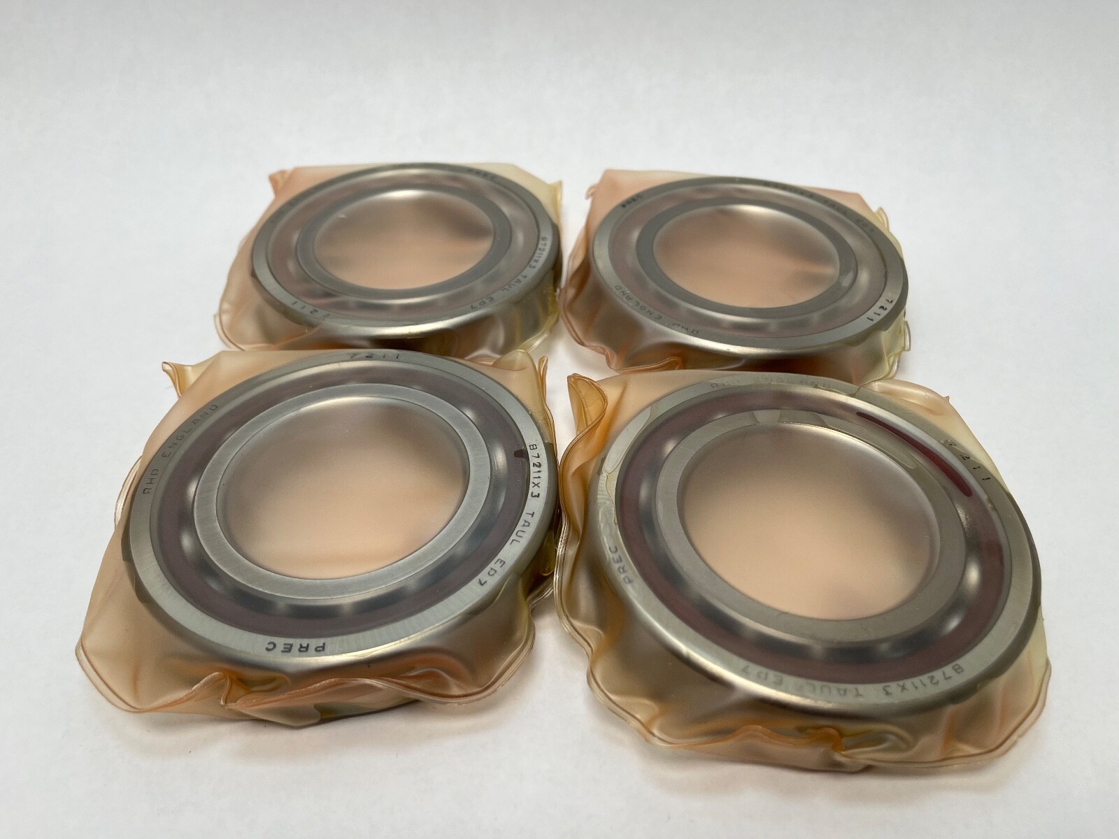 RHP 7211ETQULP4 Bearing 55x100x21mm 7211-E-T-QUL-P4 B7211X3TA4ULEP7 England 4Pcs