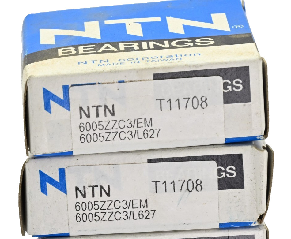 Lot of 7x NTN 6005ZZC3/EM Radial/Deep Groove Ball Bearing – 25 x 47 x 12 mm
