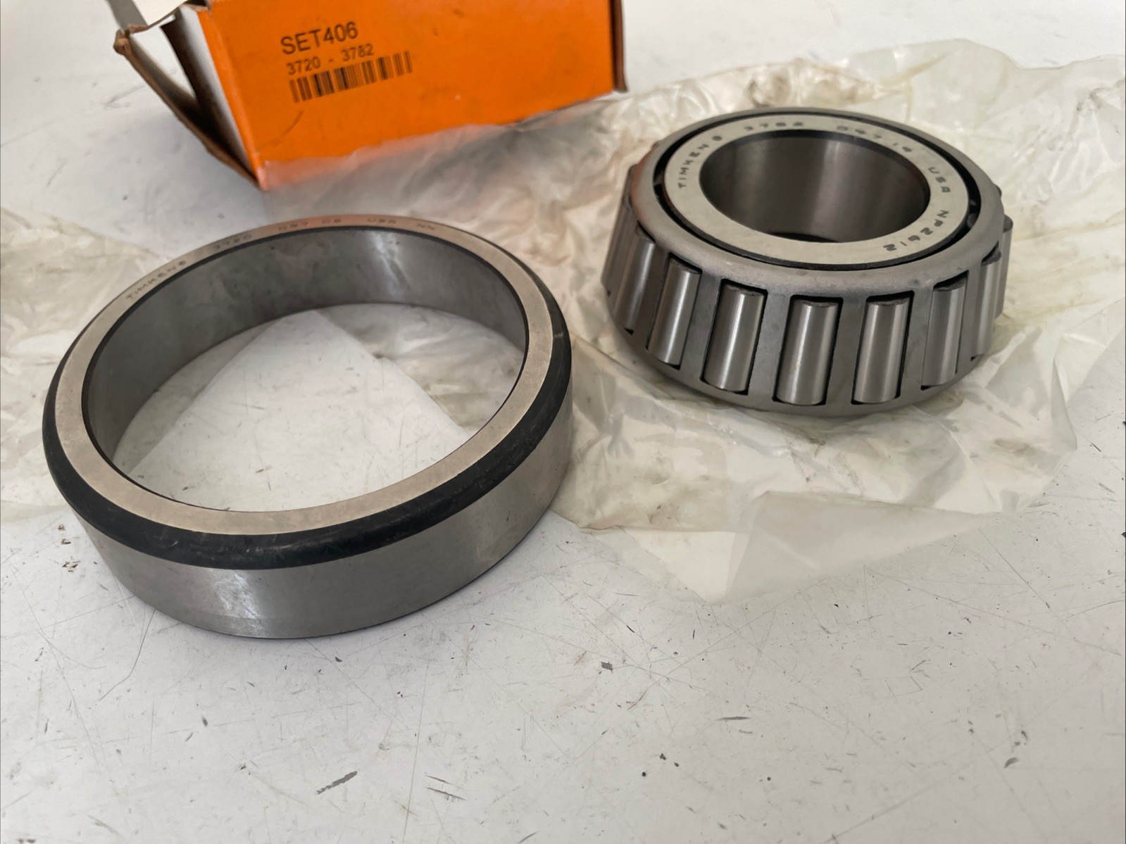 GENUINE TIMKEN SET406 (3782/3720) BEARING SET WITH RACE NEW
