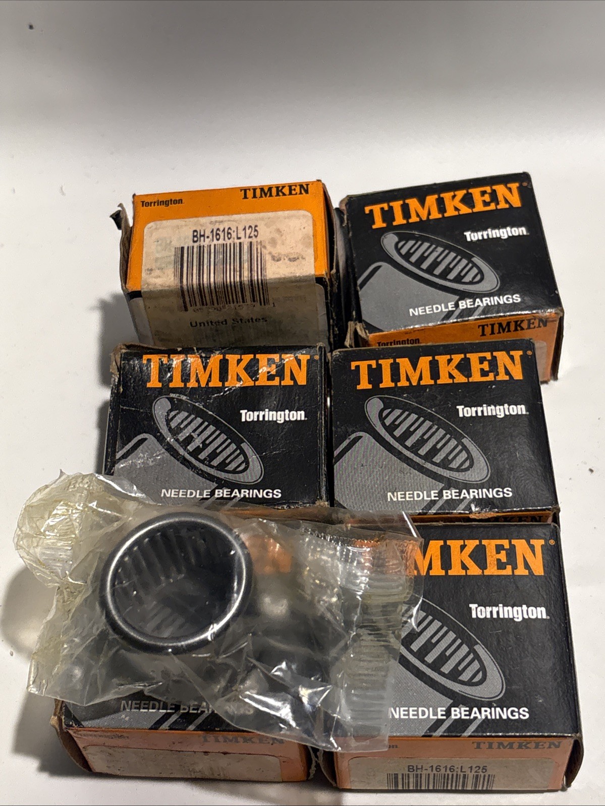 LOT OF 6! Torrington/Timken BH1616 L125 Bearing, Free Shipping
