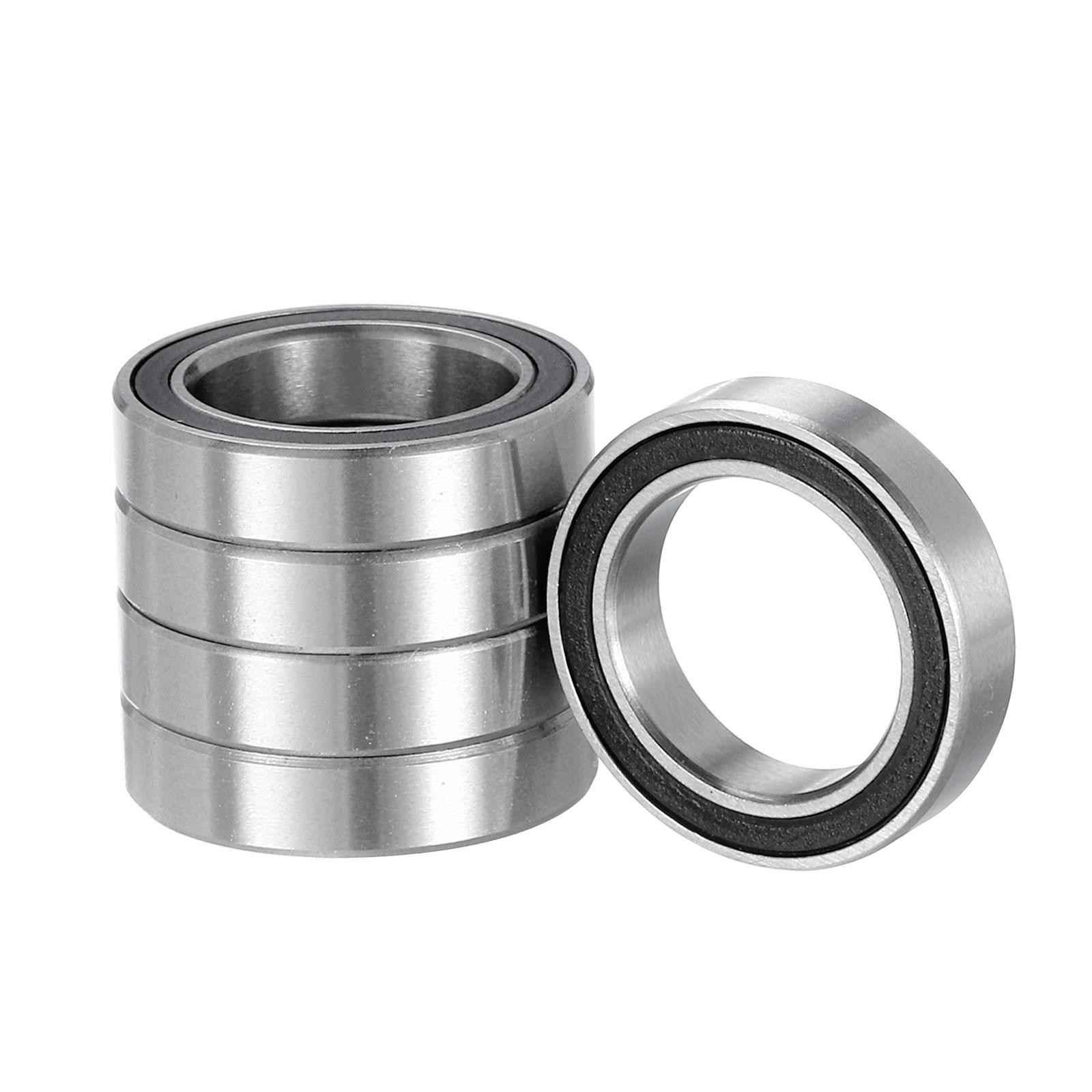 5pcs Deep Groove Ball Bearings – (17mm x 30mm x 7mm) Chrome Steel Balls