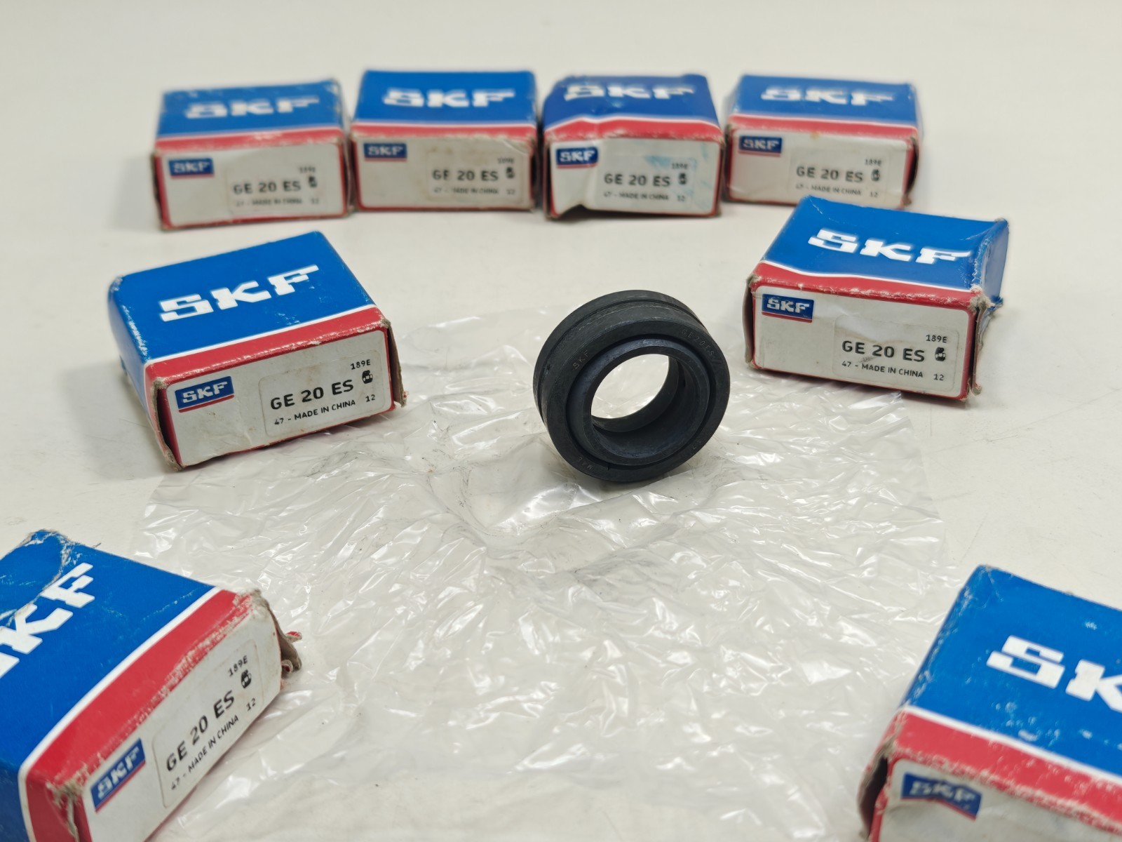 (Qty.8) GE20 ES SKF Radial Spherical PLain Bearing GE20ES 20x35x12mm Pack Of 8