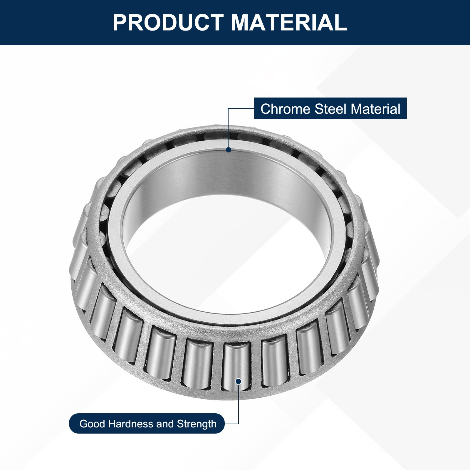 46mm Bore 69mm OD LM503349A Tapered Roller Bearing Cone 19mm Thick Chrome Steel