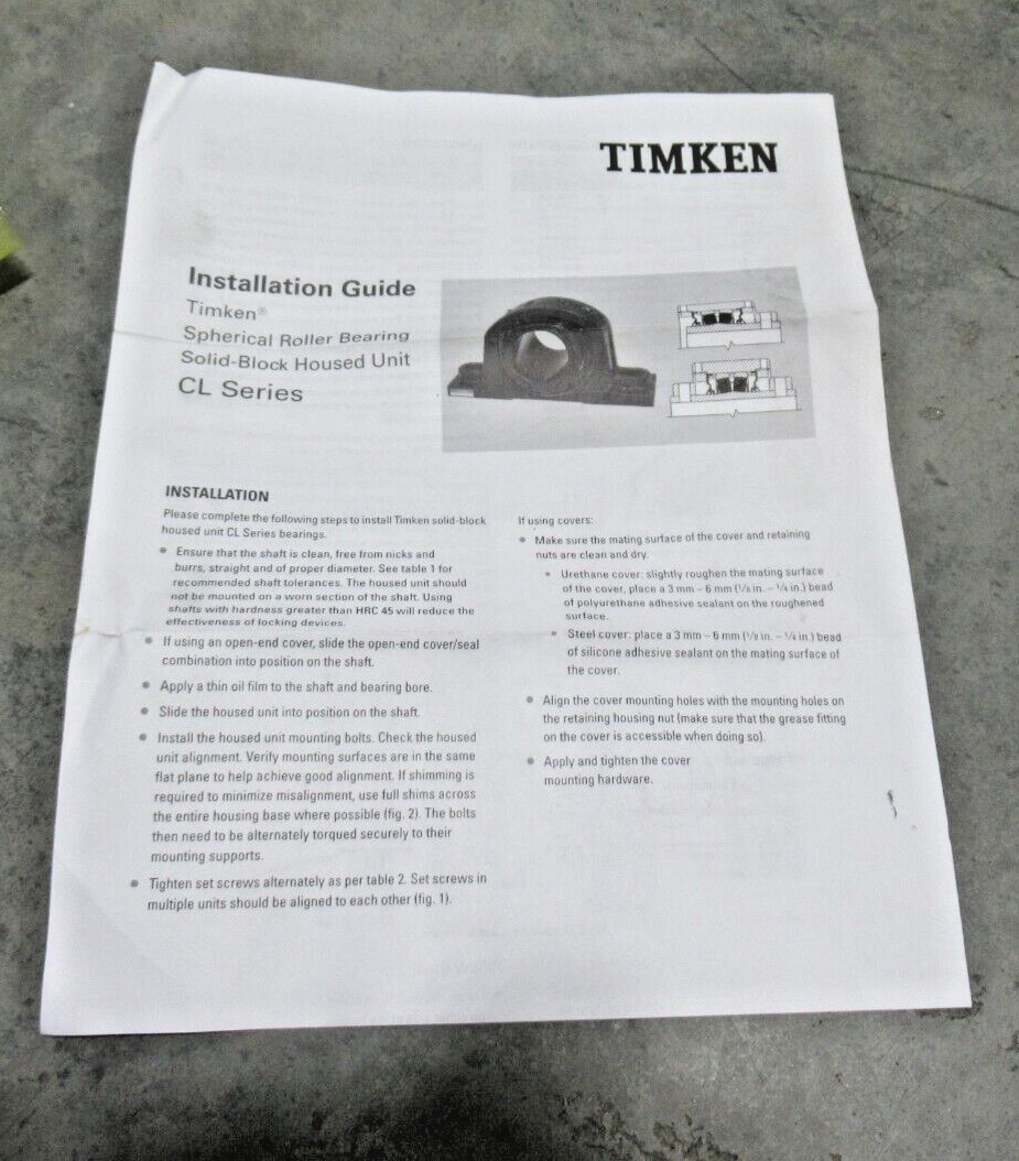 Timken QAACW26A415ST Piloted Flange-Mount Roller Bearing 4-15/16 *NEW*
