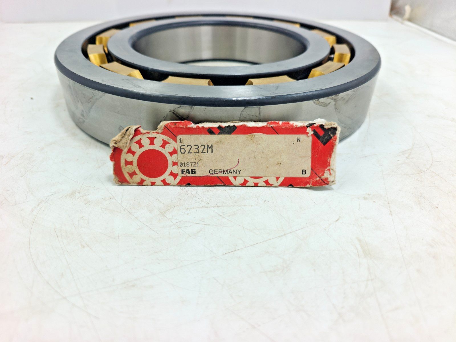 6232M FAG Deep Groove Ball Bearing FAG 6232 M Germany 160 x 290 x 48 mm Brass