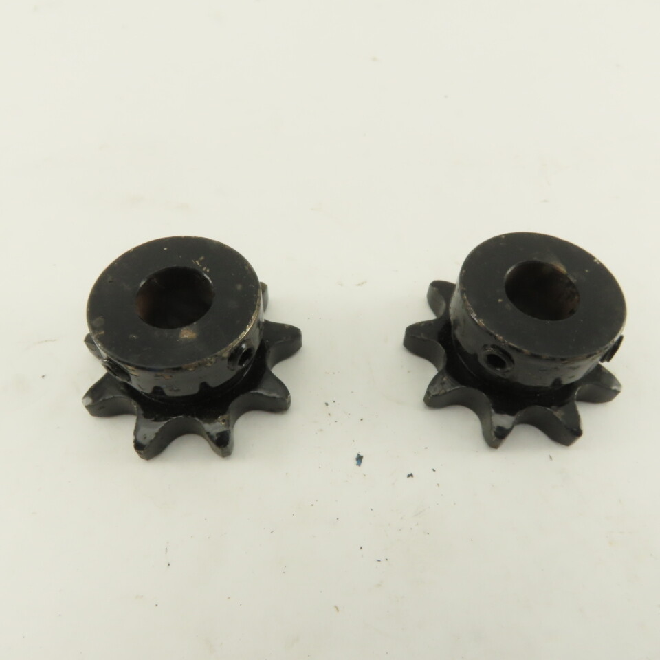 Browning H409x1/2 9 Teeth 40 Chain Size 1/2″ Finished Bore Sprocket Lot of 2