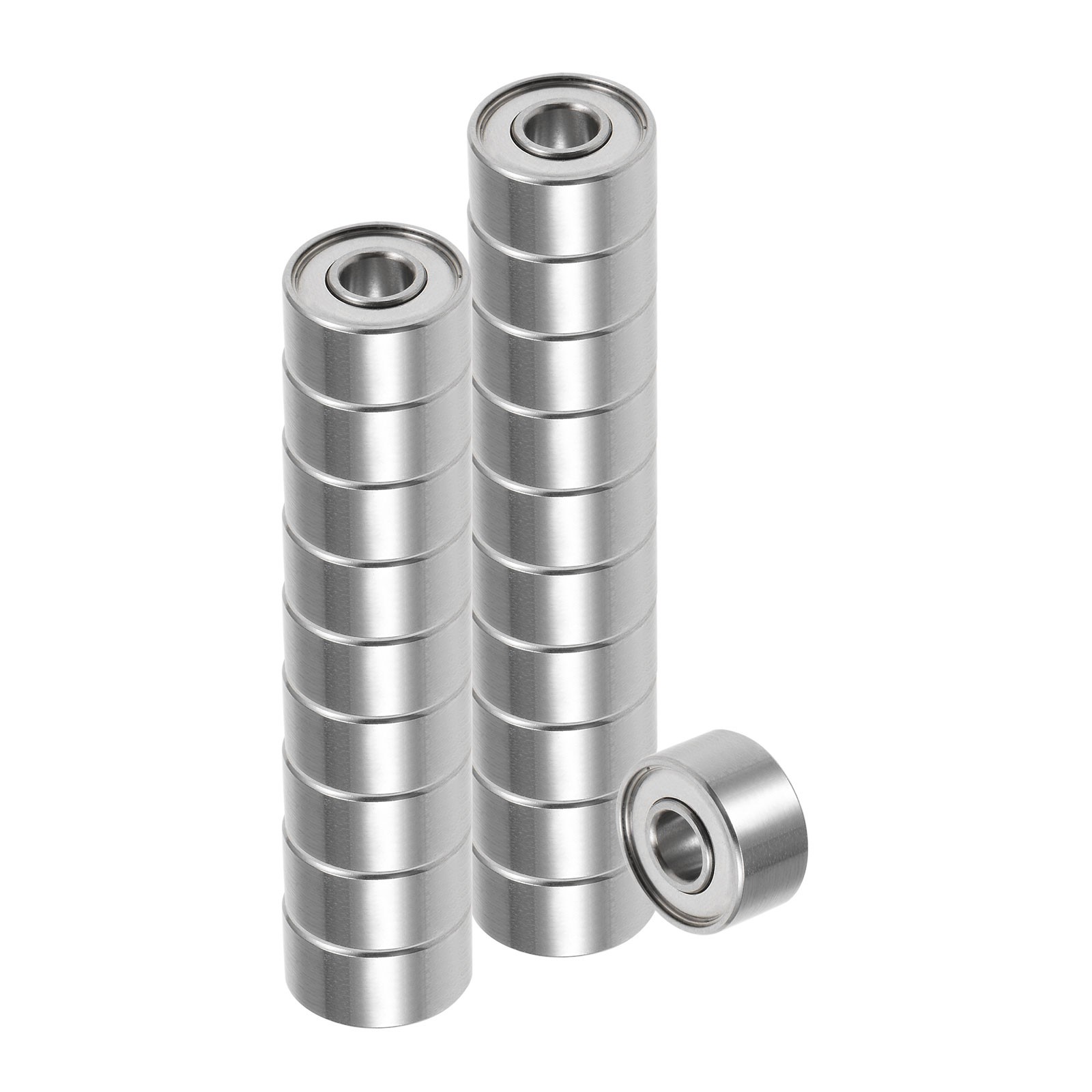 20Pcs Ball Bearings 3mm x 8mm x 4mm Carbon Steel Double Shielded