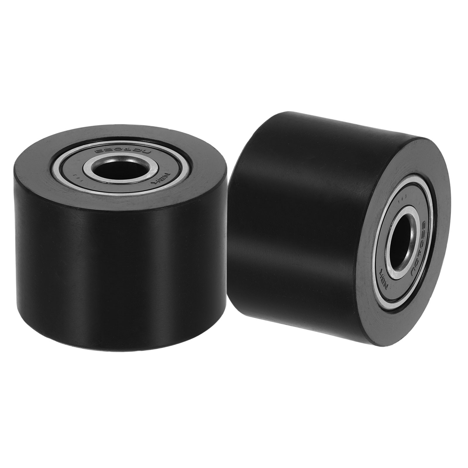 2Pcs Plastic Roller Wheel with Bearing, 15/32″x1-7/8″x1-3/8″ Bearing Pulley