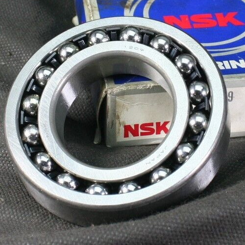 One (1) NSK 1209 Double Row Self Aligning Bearing 45MM ID Japan