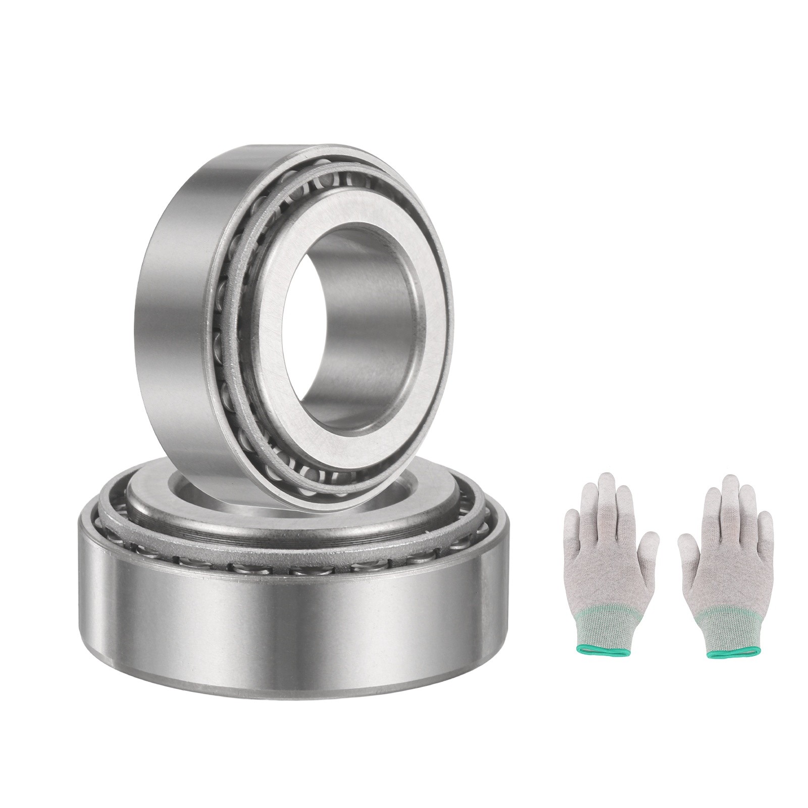 2Set 33005 Tapered Roller Bearing Cone and Cup with Gloves, 25mm Bore x 47mm OD