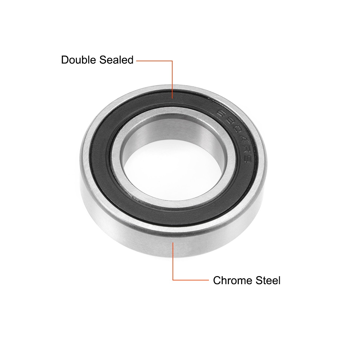 6904-2RS，Ball Bearing 20x37x9mm Double Sealed ABEC-3 Bearings