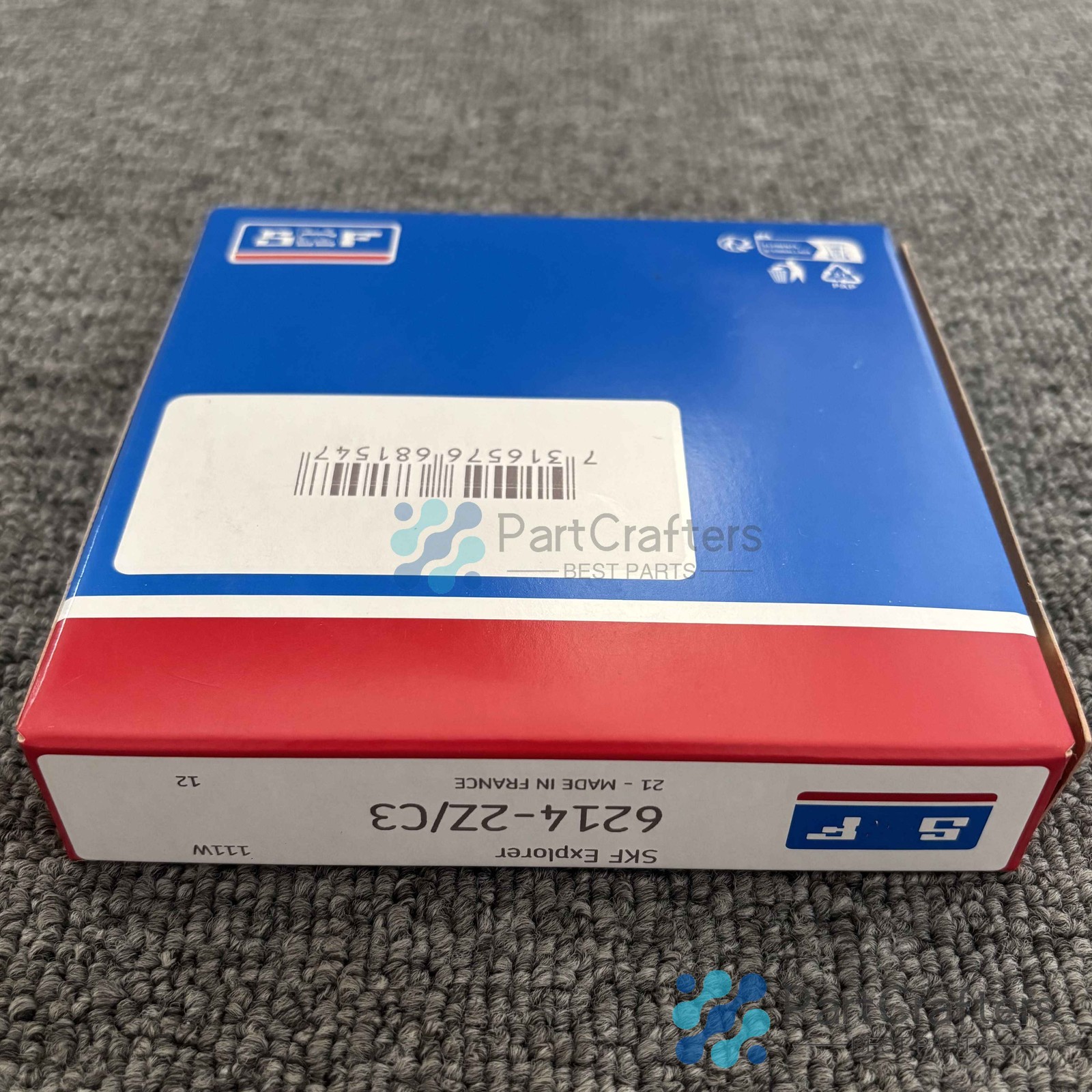 NEW BEARING FIT FOR SKF – PART# 6214-2Z/C3 – 1 PC