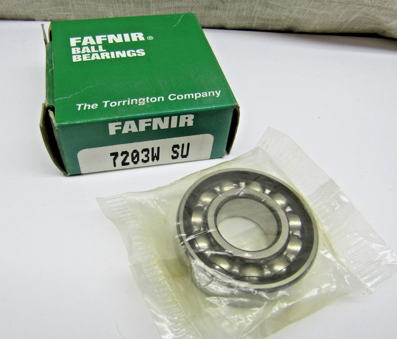 Fafnir Timken 7203W SU 17mm X 40mm X 12mm Angular Contact Bearing