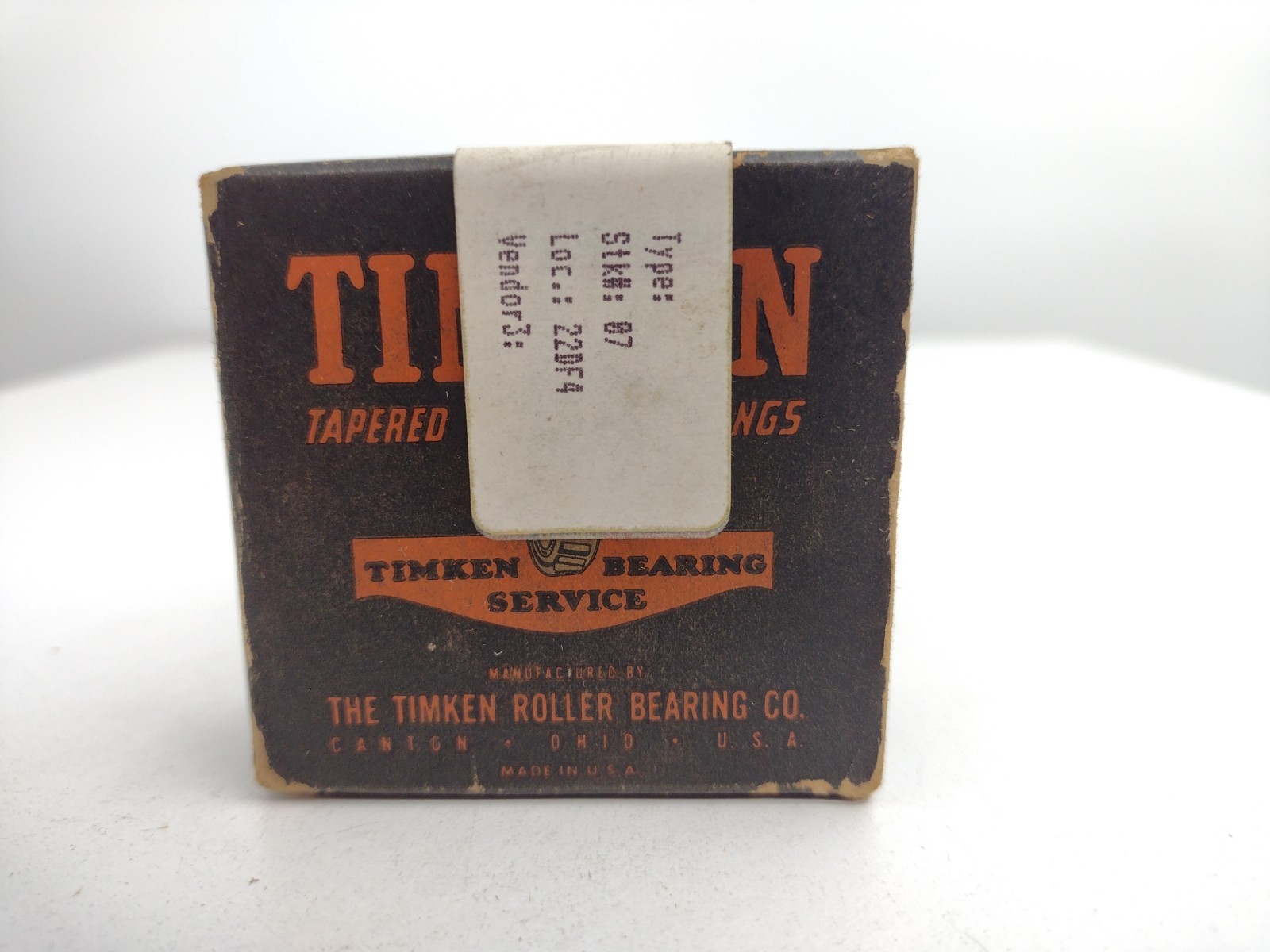 * Timken 2558 Tapered Roller Bearing Cone 1-3/16 inch Bore