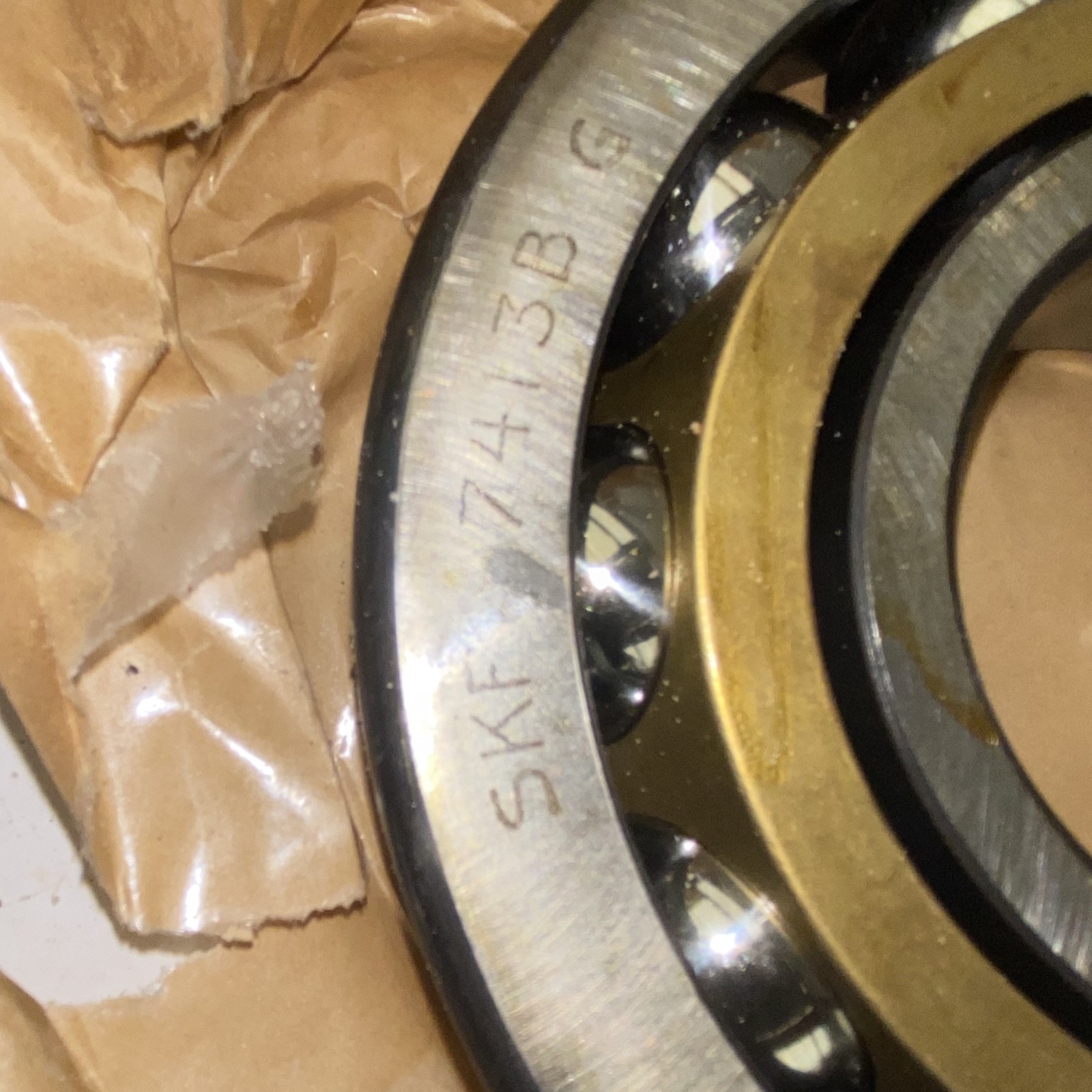 SKF 7214 BECBM 70mm X 125mm X 24mm Angular Contact Bearing Made in USA