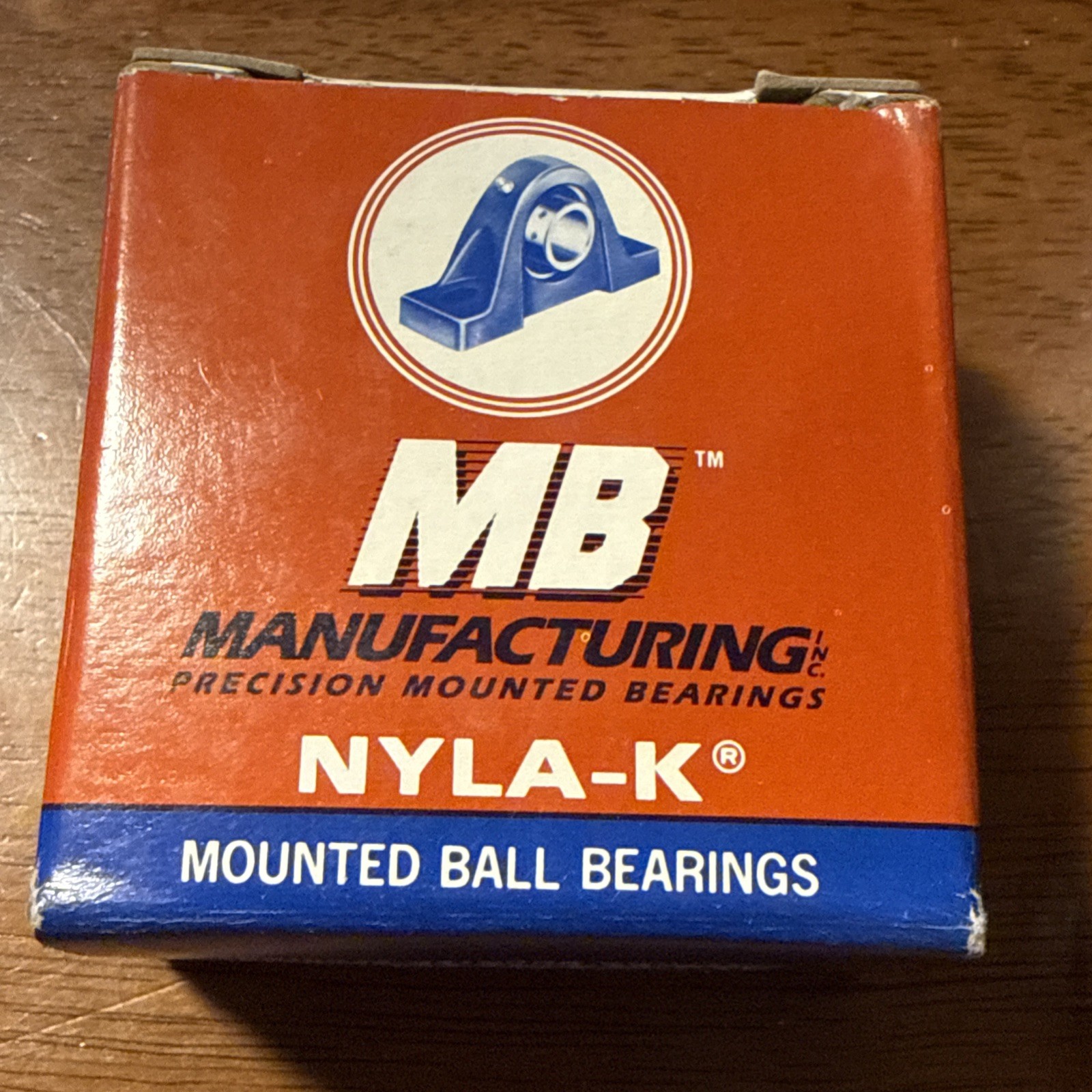 Lot of 2 MB Manufacturing ER16K NYLA-K Insert Bearings 1” Bore Made in the USA