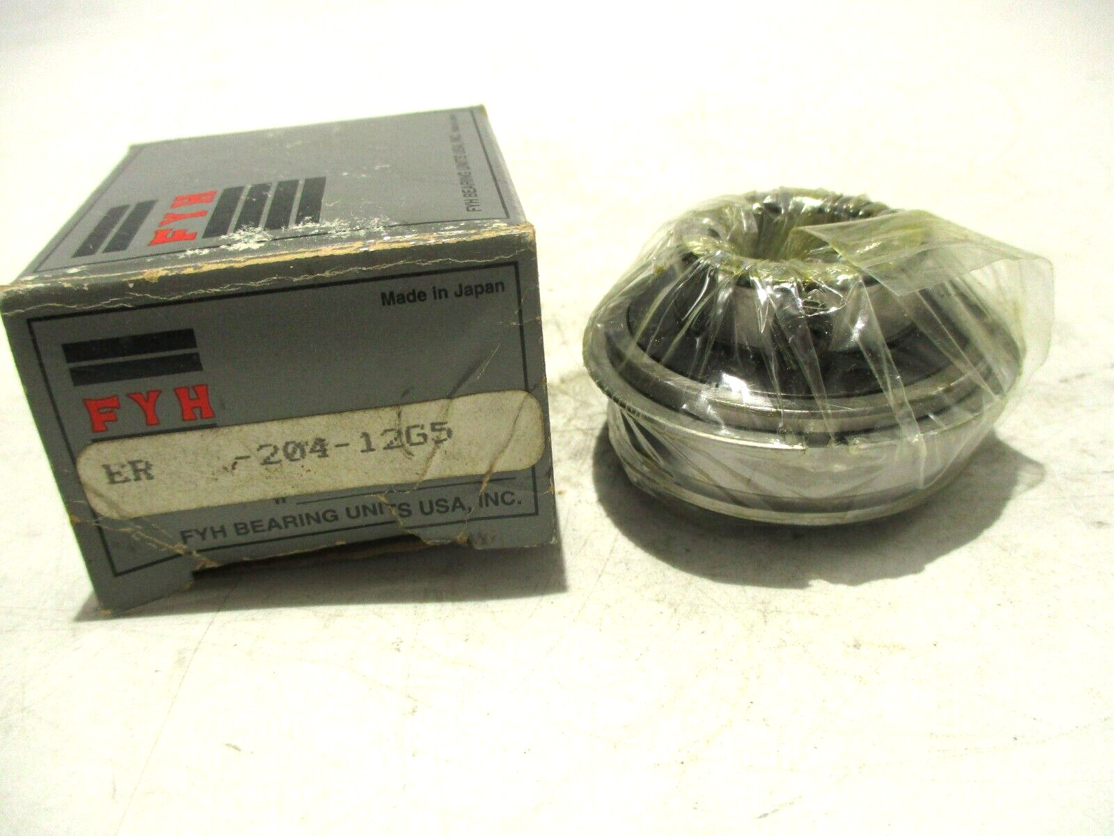 NEW FYH ER204-12 ER204-12 G5 BALL BEARING INSERT W/SNAP RING 3/4″ BORE JAPAN