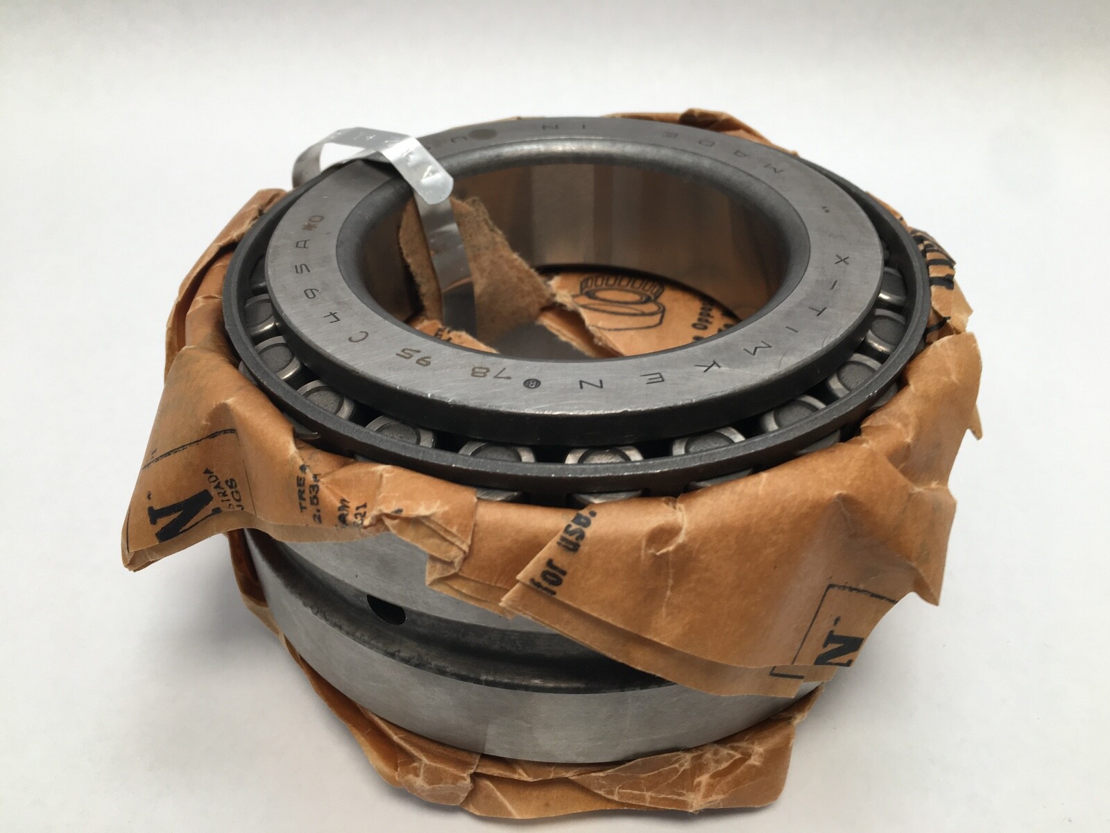 Timken 495A-90025 Double Taper Roller Bearing Cone & Cup 3″ ID 5-3/8″ OD USA