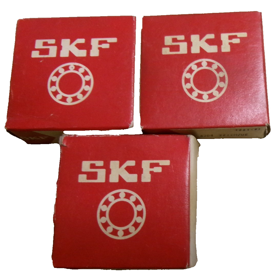 NEWLOT OF 3-SKF 6204-2Z C3 Q66HT 51SKF Ball Bearing 20×47