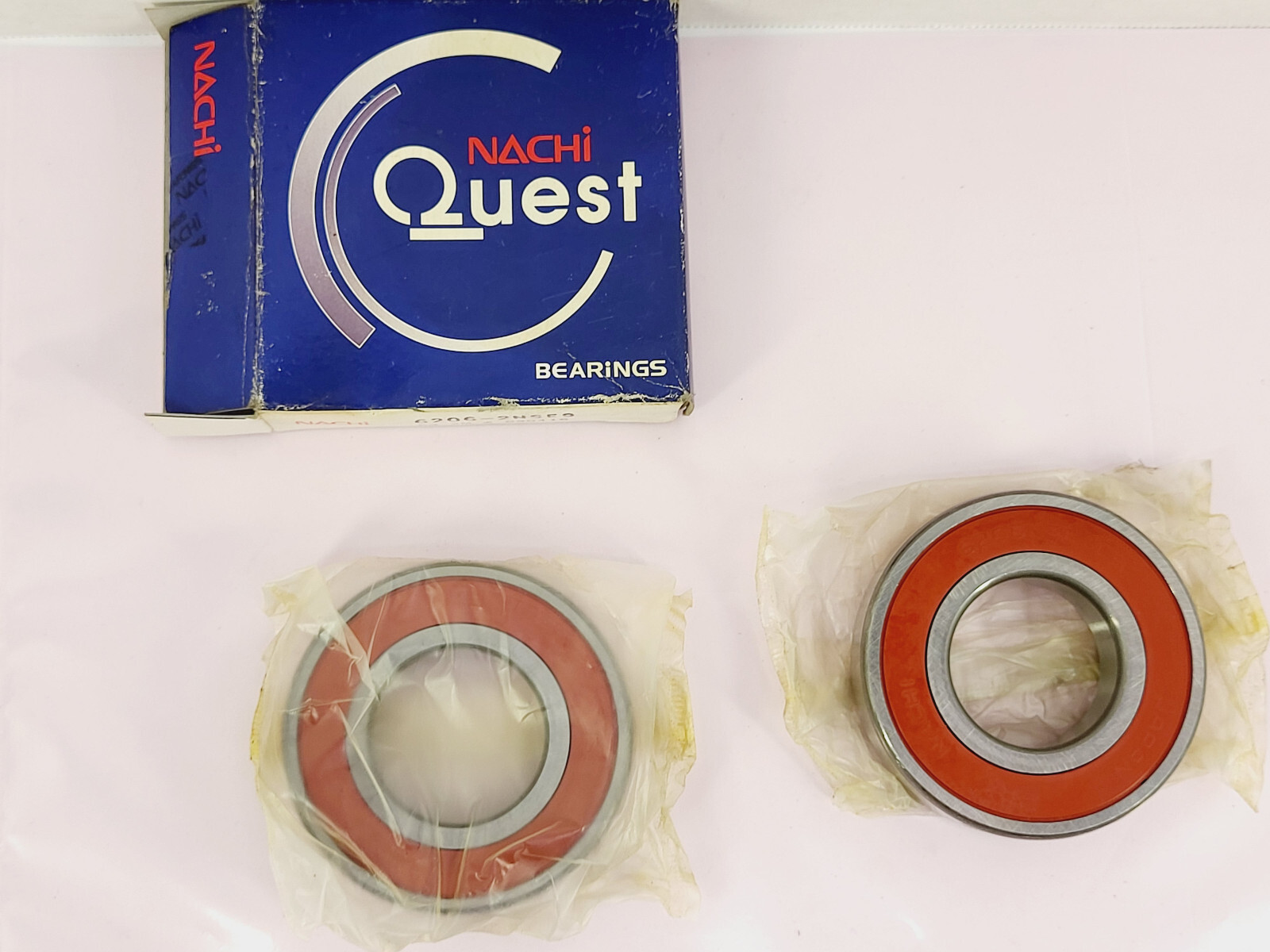 (Lot of 2) Nachi Quest 6206-2NSE9 Deep Groove Bearing 30mm Bore – New