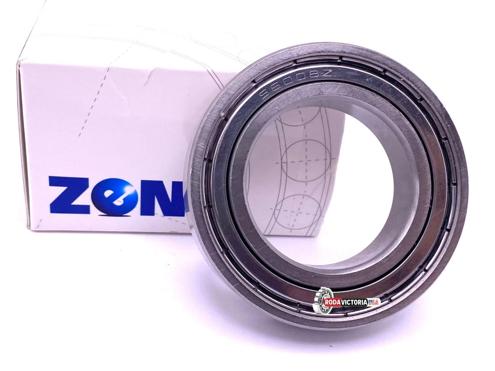 ZEN S6008 ZZ Stainless Steel Ball Bearing Metal Shielded W6008 ZZ 40x68x15 mm