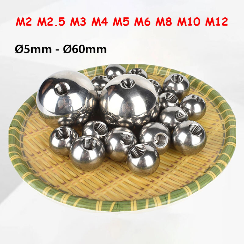 Ø5mm -Ø60mm Stainless Steel Balls With Half Thread Ball Bearing M2 M3-M12 Thread