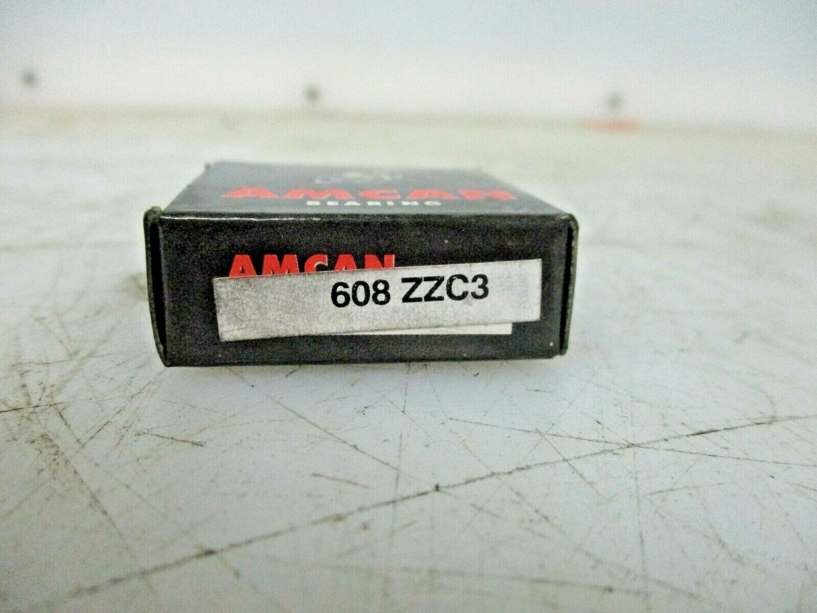 NEW AMCAN LOT OF 2 BEARING 608 ZZC3